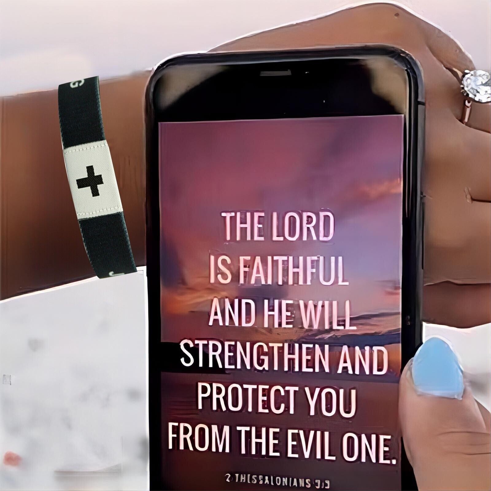 Wearable Bible Bracelet Daily Bracelet With NFC ，Daily Bible Verse Bracelet-1Pc