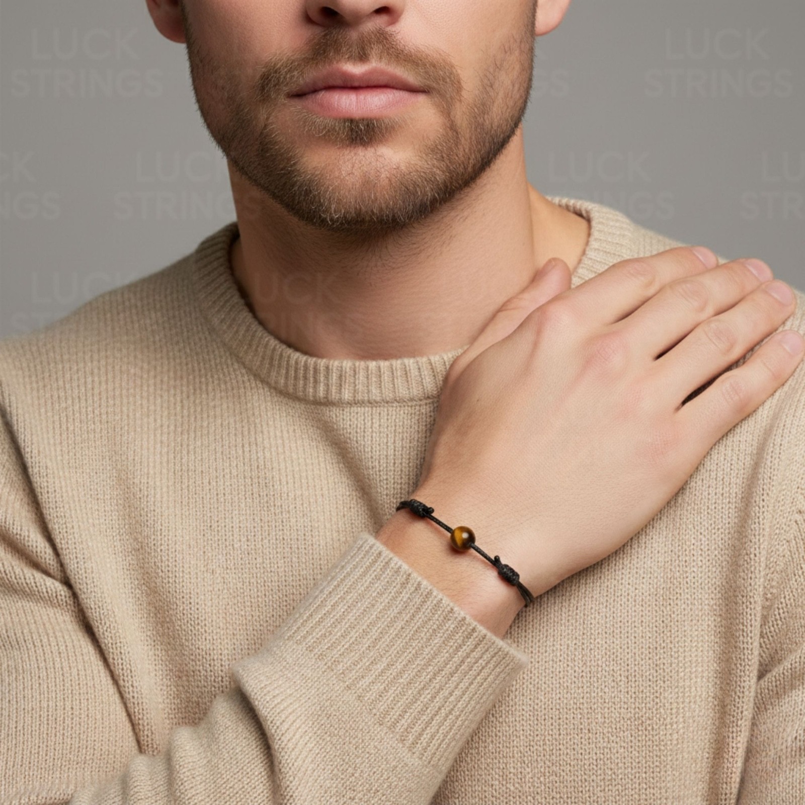 Premium Tiger’s Eye Bracelet – Adjustable, Healing & Protection, Unisex Gift