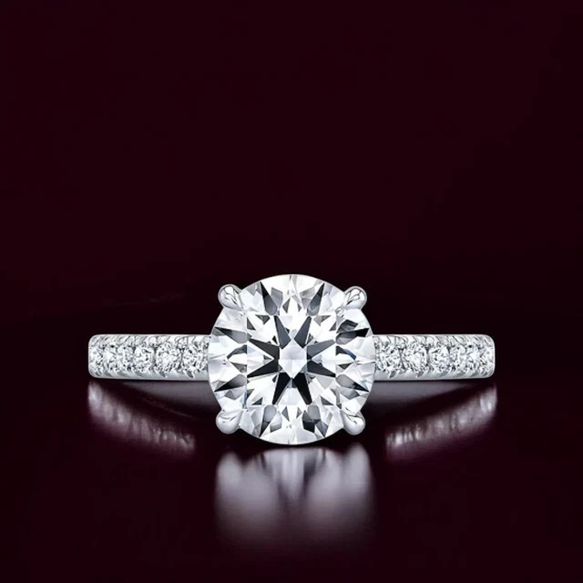 0.50 Carat 14k White Gold Engagement Women Ring Round Diamond lab grown