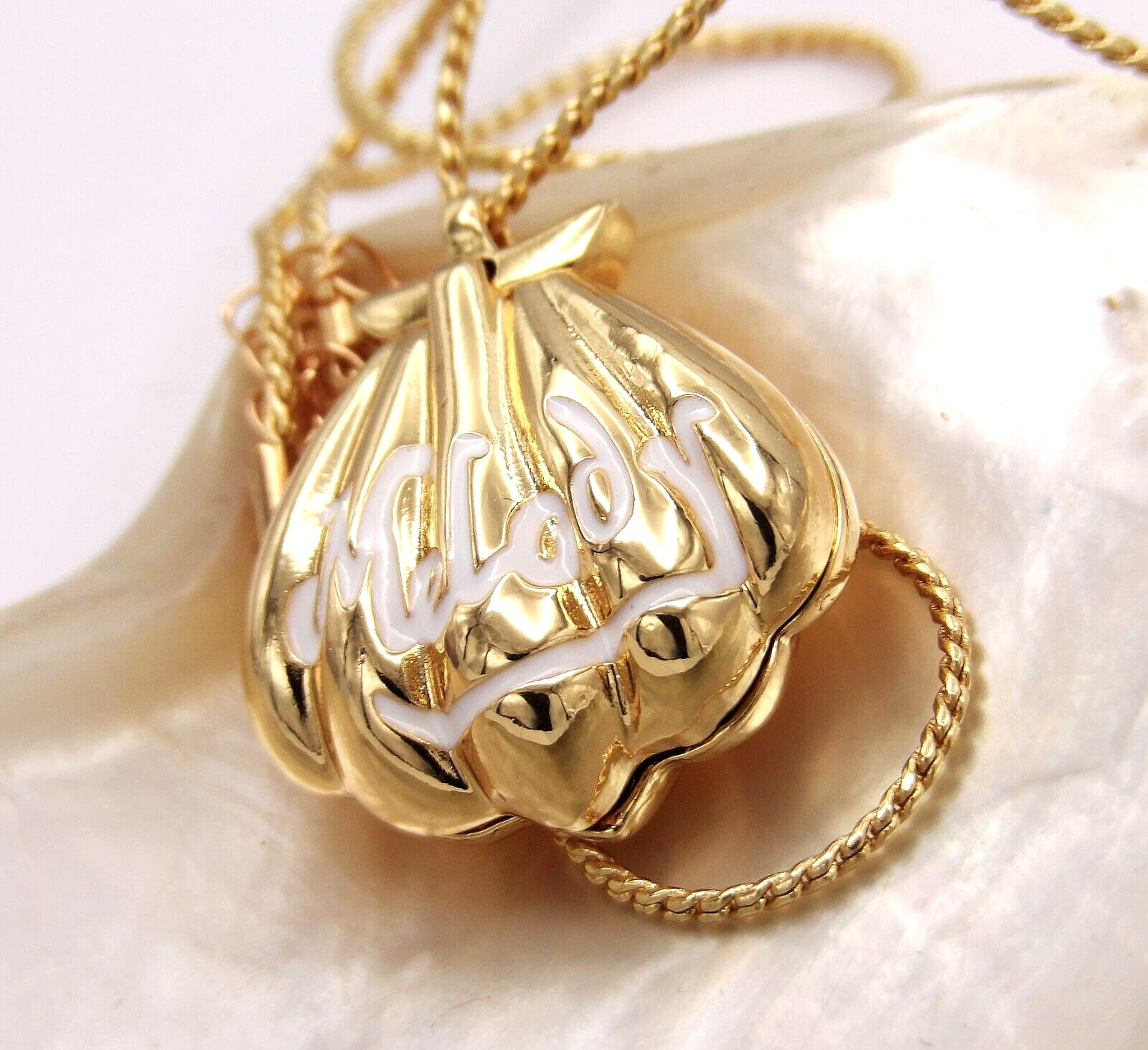 Mermaid Melody Locket Seashell Necklace Inspired from the Little Mermaid Ariel