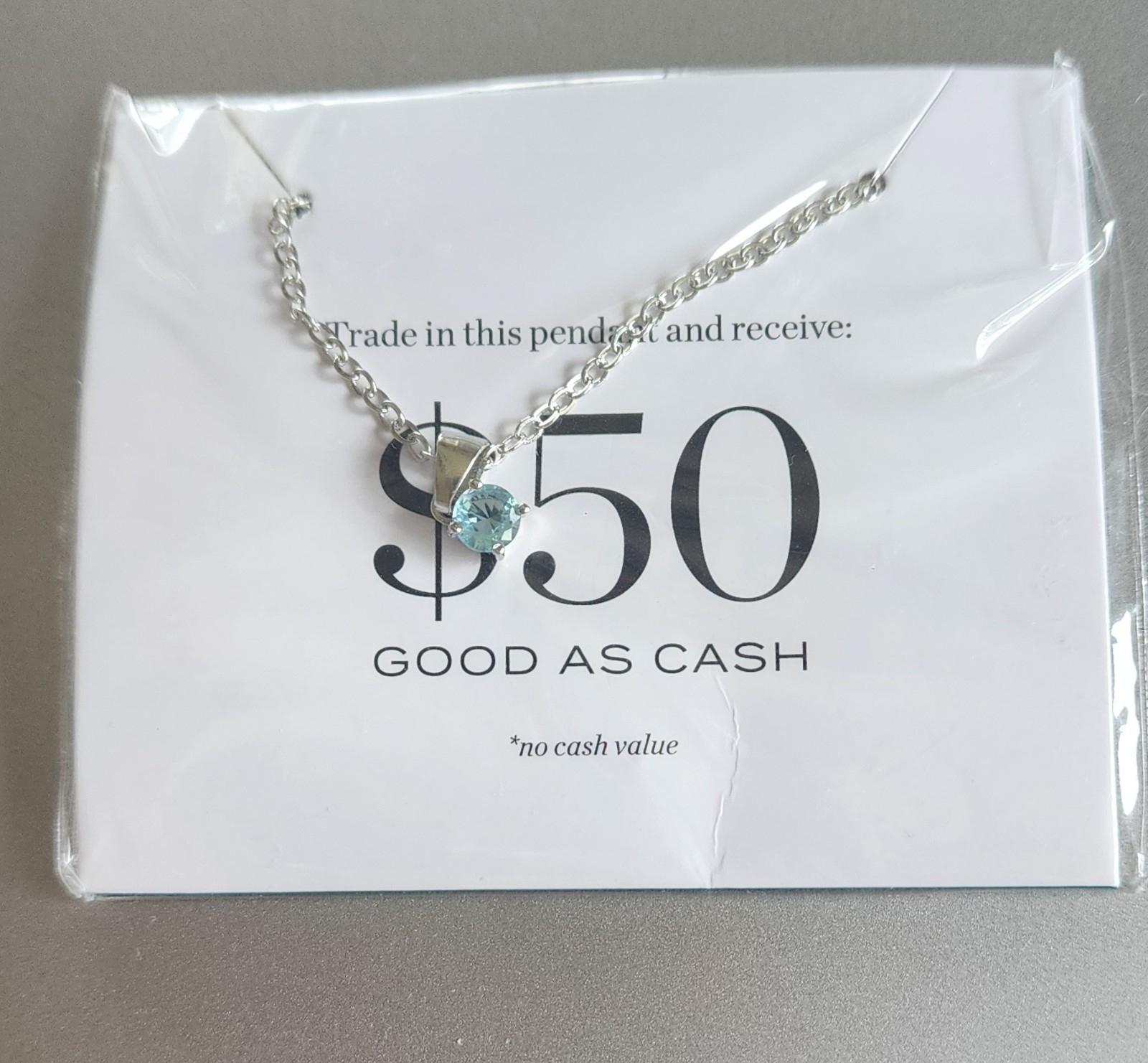 EFFY light Blue/Green Pendant Necklace Princess Cruise Souvenir SEALED
