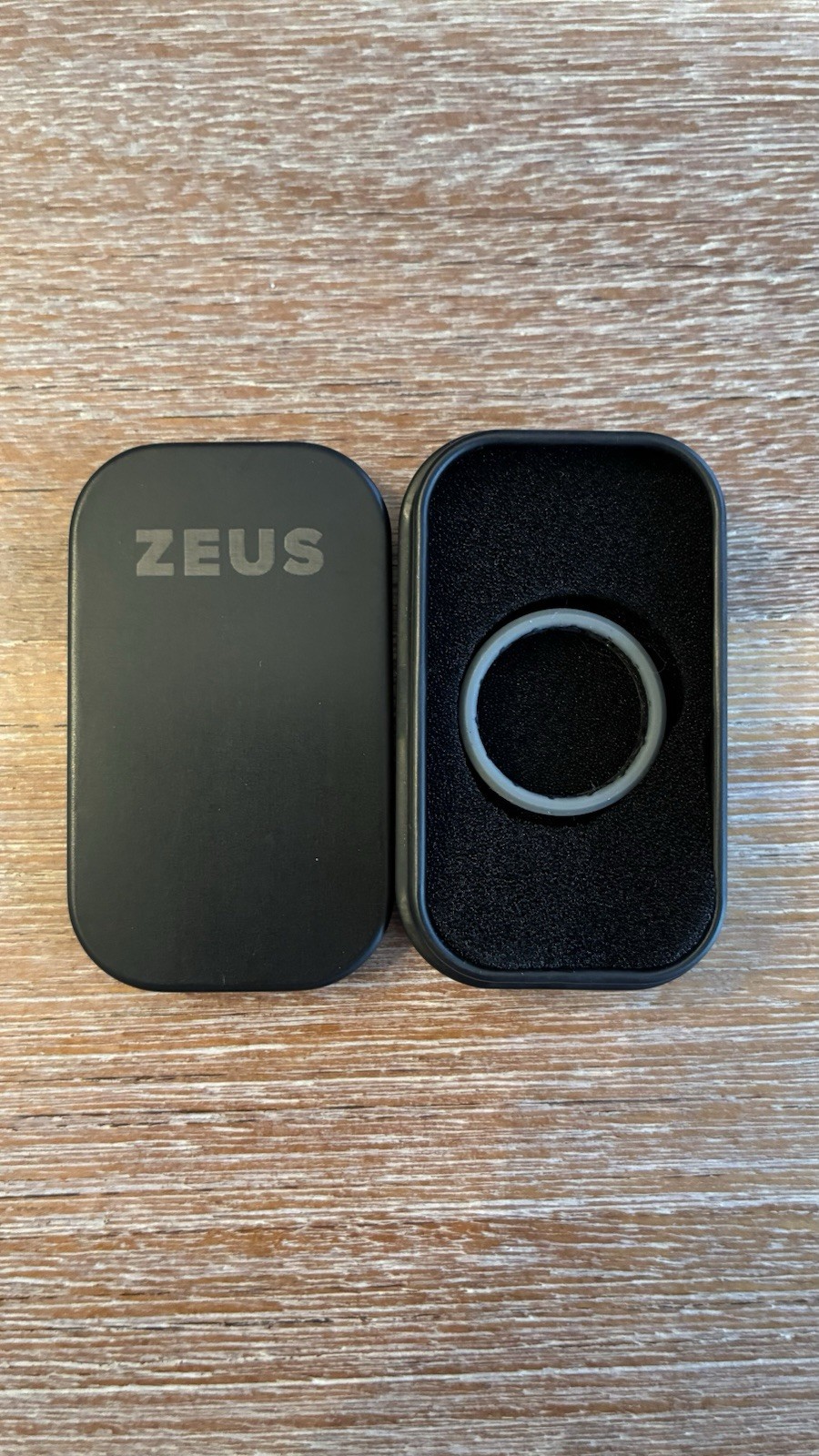 UNUSED Groove Life Silicone Ring Zeus Storm Grey Thin Size 9 USA SELLER