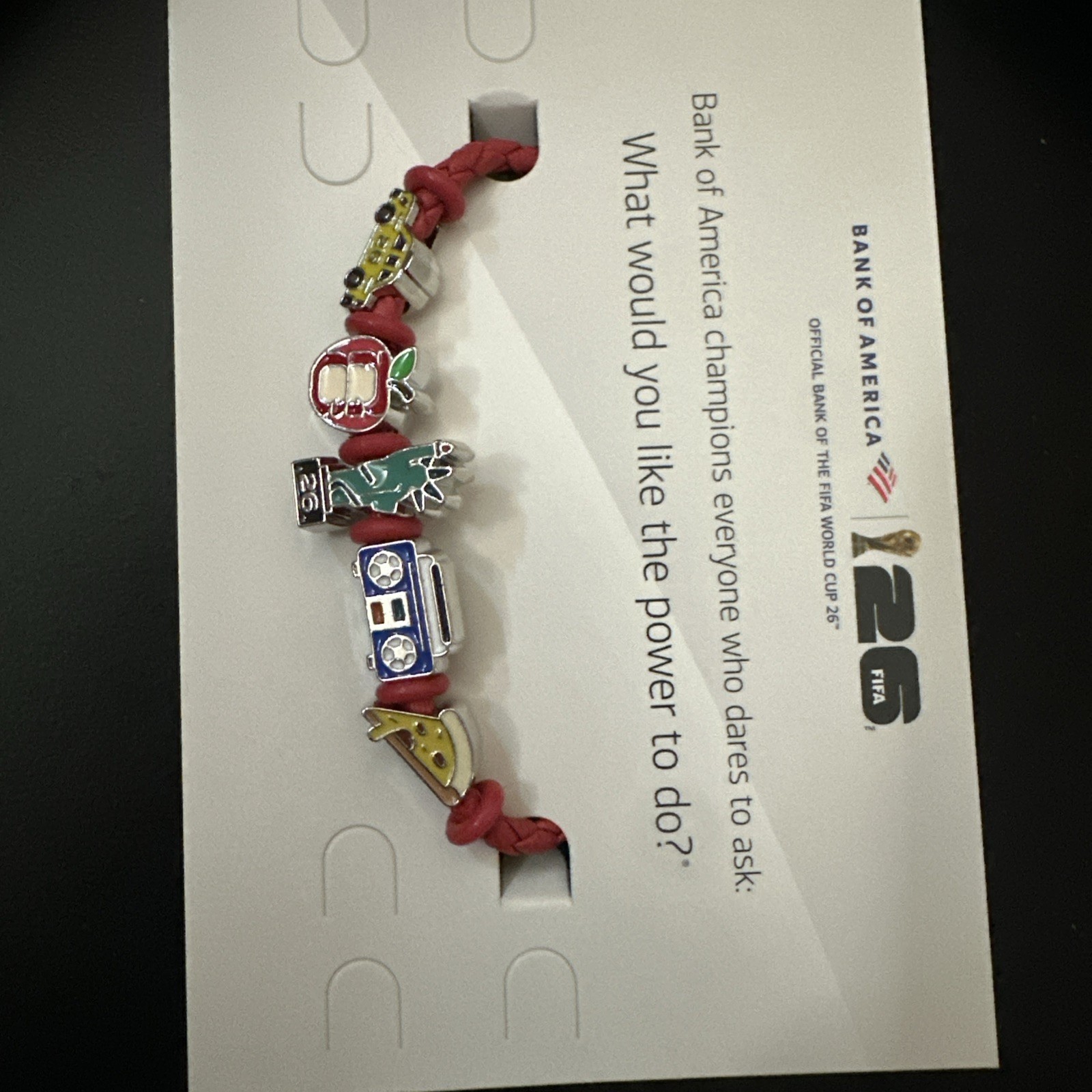 2026 FIFA World Cup Bank of America Charm Bracelet New York City Exclusive