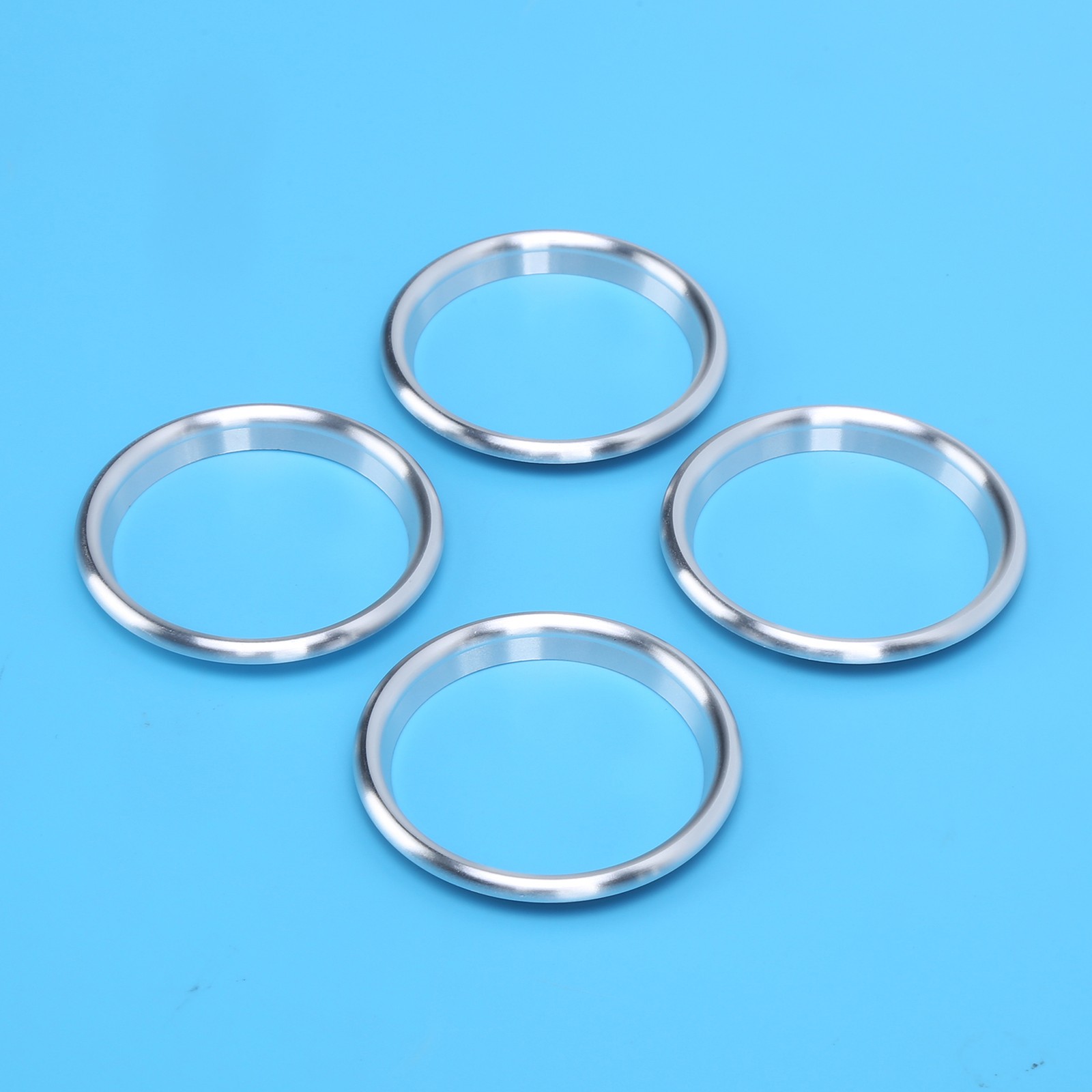 4pcs Silver Aluminum Alloy Air Outlet Ring For 2014-2019 TFTB