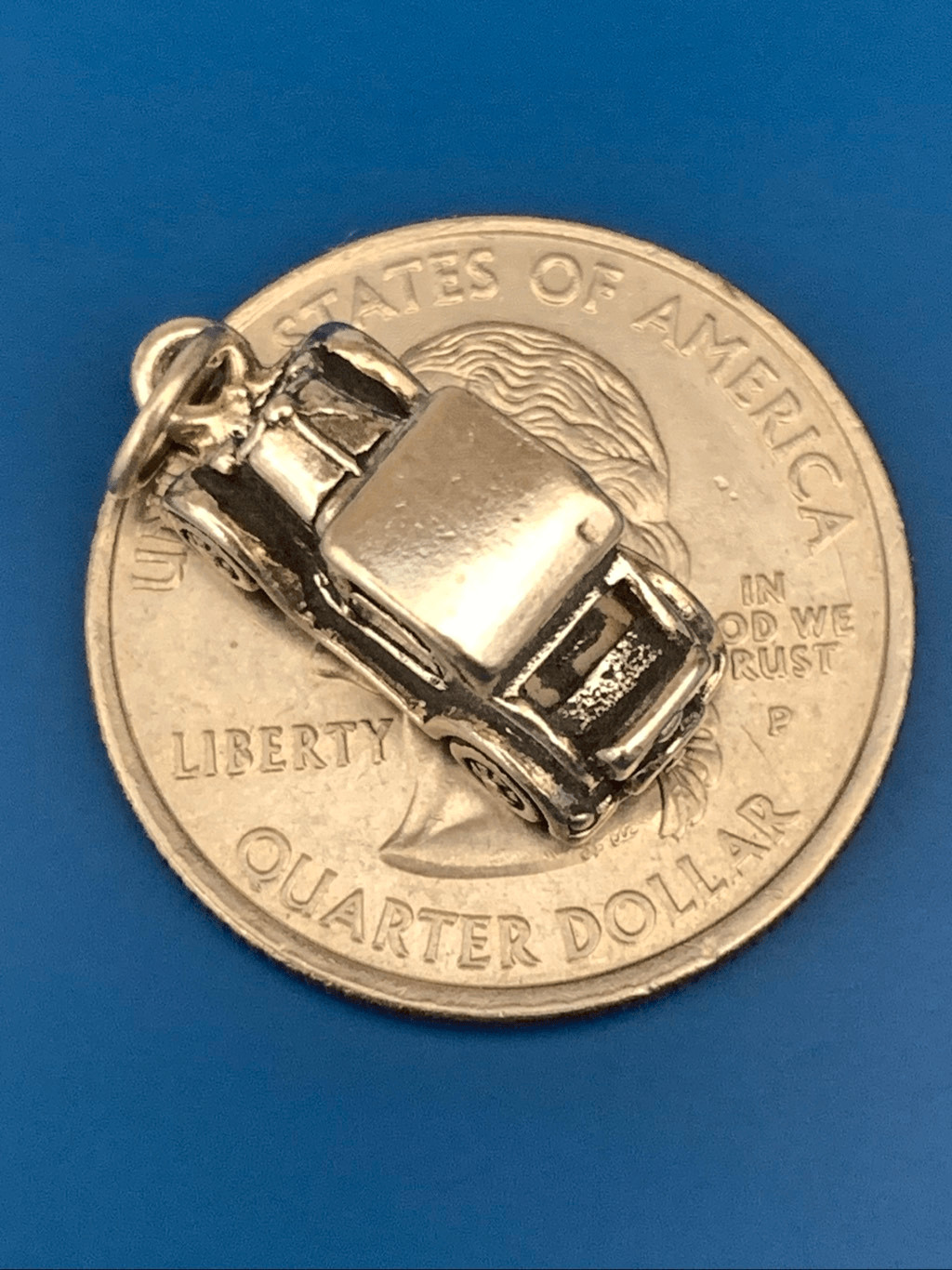 Model T Automobile Sterling Silver Jewelry Charm #vintage #transportation