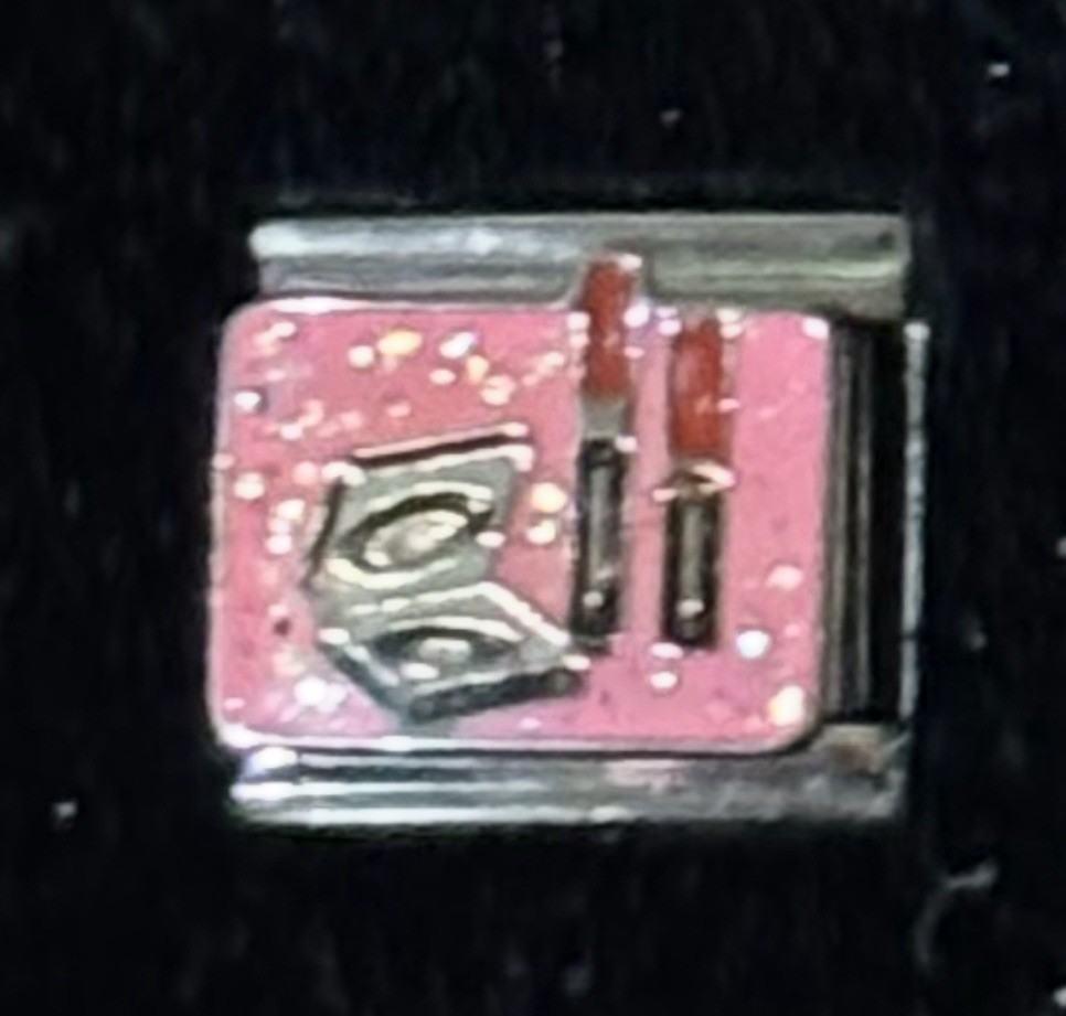 Lipstick Make Up Wholesale Italian Charm Enamel 9mm Link K20