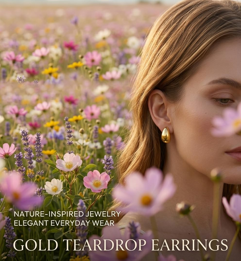 42 Pairs Gold Hoop Earrings Set for Women, Fashion Chunky Pearl Earrings Multipa