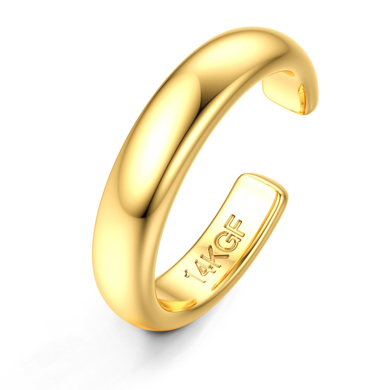 14K Gold Plated Toe Rings Adjustable Toe Ring for Women Thin Toe Rings Open B…