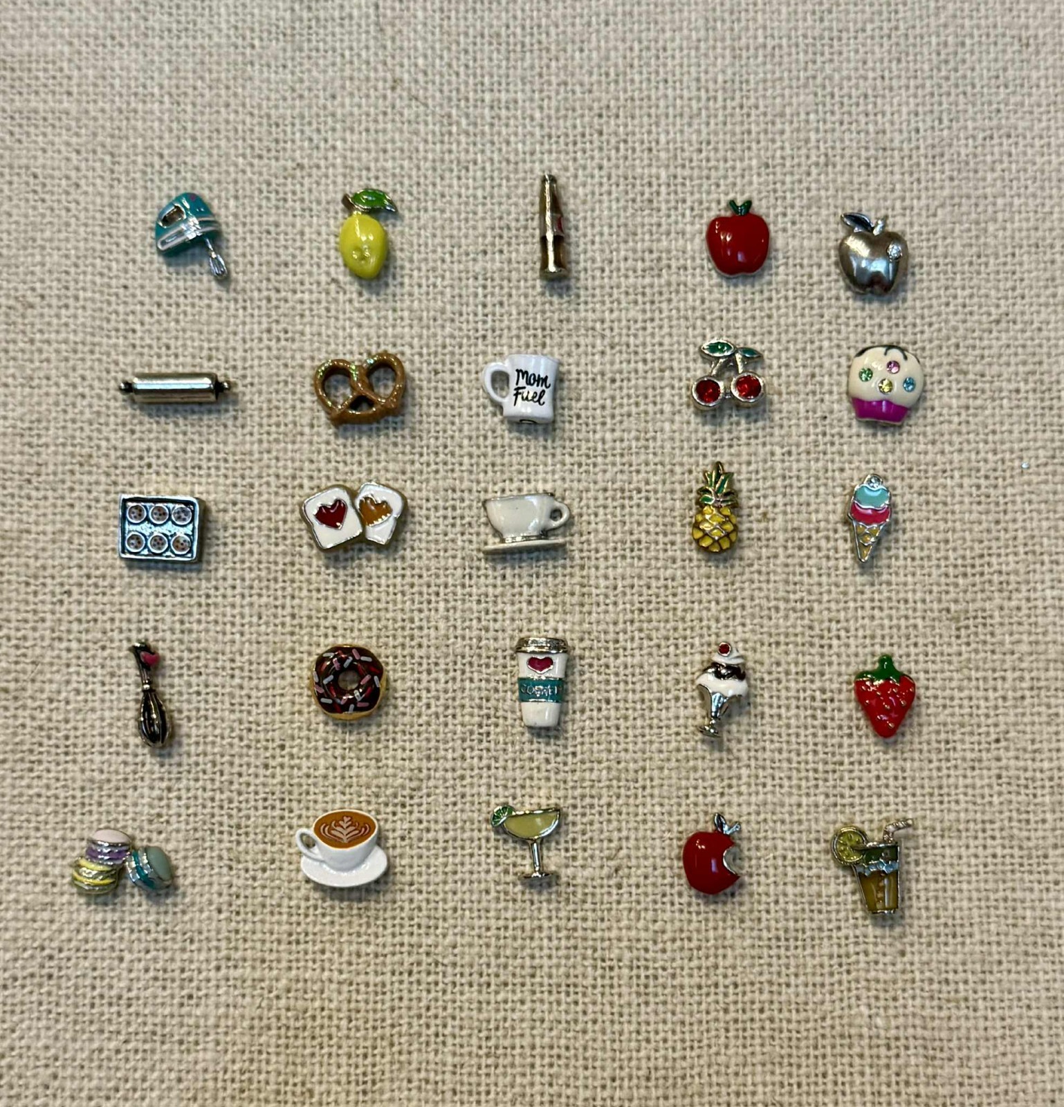 Authentic Origami Owl Charms FOOD and DRINKS some Hard to FInd NEW