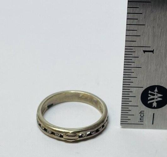 Harley Davidson Sterling 925 Silver CZ Shield Ring Sz 7.5 – .10