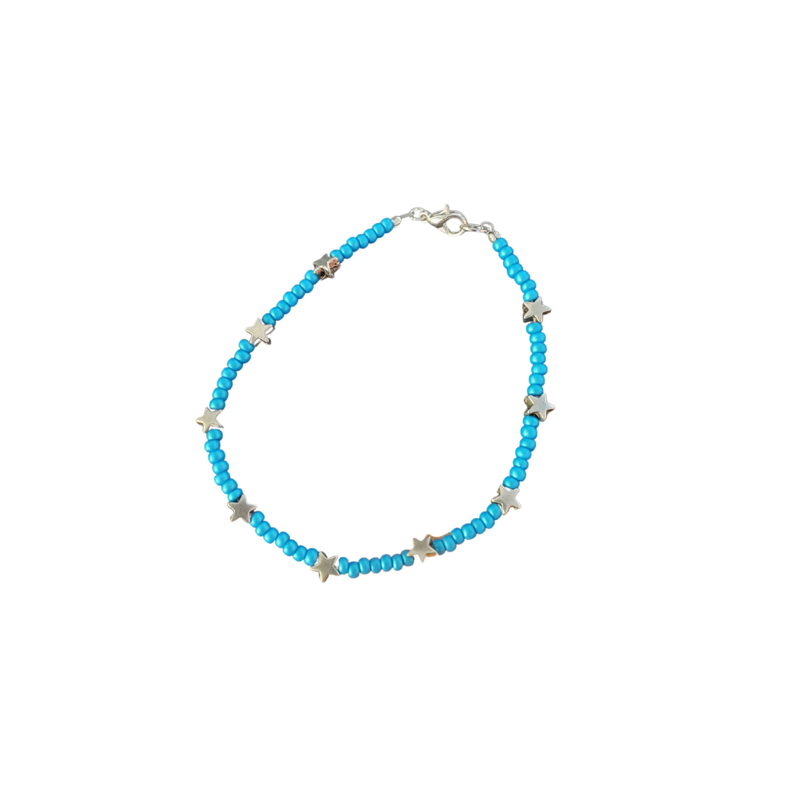 Star Seed Bead Clasp Bracelet USA Elegant Preppy Stackable Bracelets
