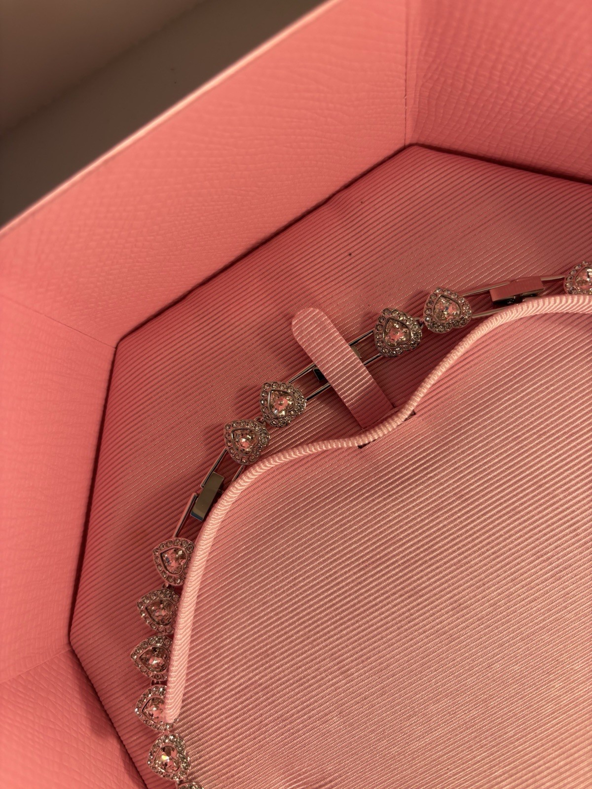 Swarovski Ariana Grande x Swarovski Tennis Necklace, Mixed Cuts, Heart