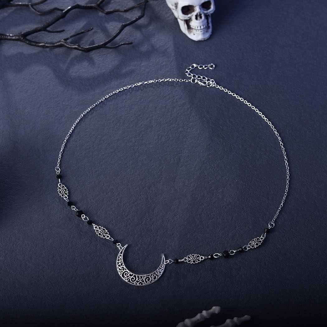 Versatile Rhinestone Crescent Moon Head Chain – Bohemian Style for All Occasions