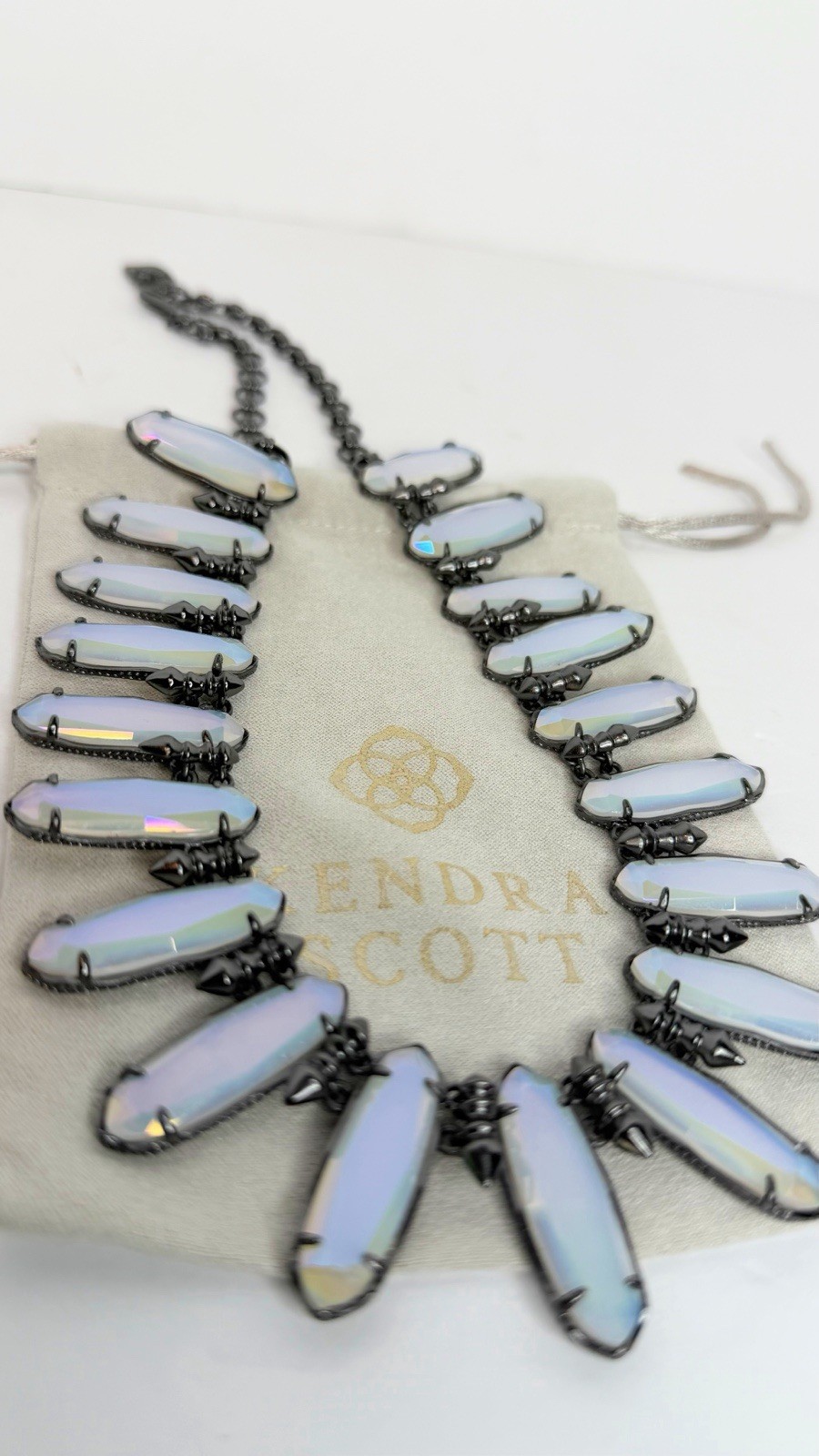Kendra Scott Gabriella Iridescent Opalite Necklace Retired