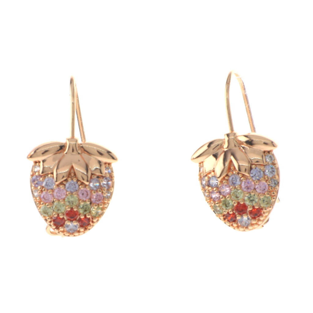 Gold Tone Gold Plated Metal French Wire Drop Earrings XPE2608E-GLD