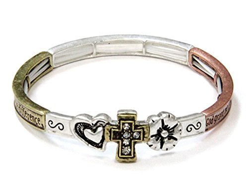 4031602 Serenity Prayer Stretch Bracelet AA NA God Grant Me Wisdom