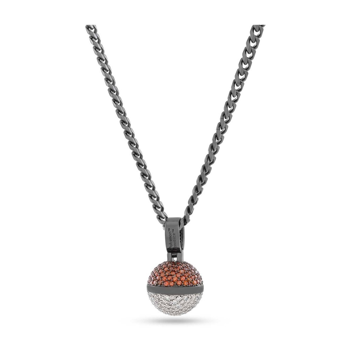 Pokémon × KING ICE: POKE BALL NECKLACE – 20 INCH CHAIN TCG 151 NINTENDO Official
