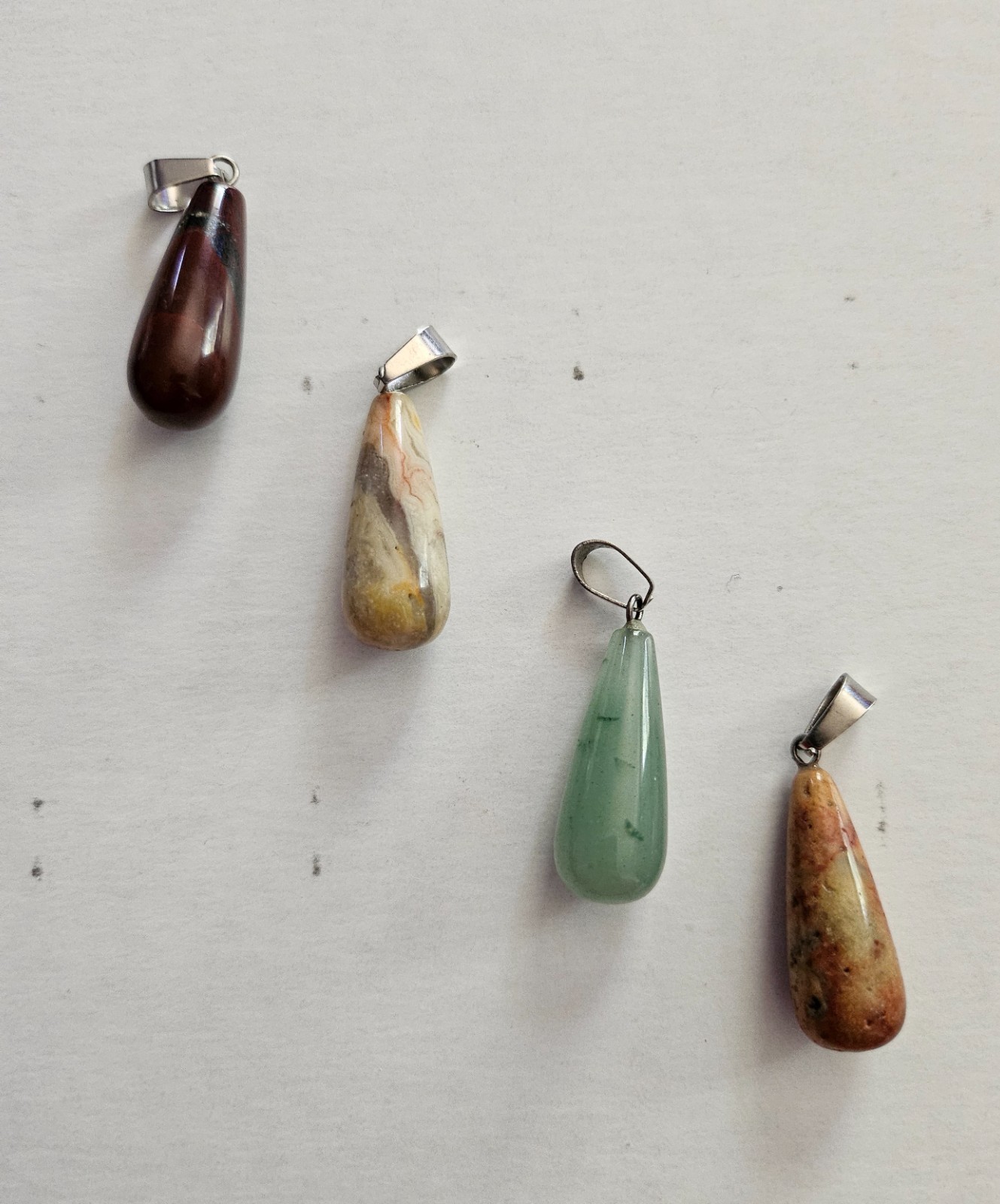 Assorted Crystal pendants with matching necklace