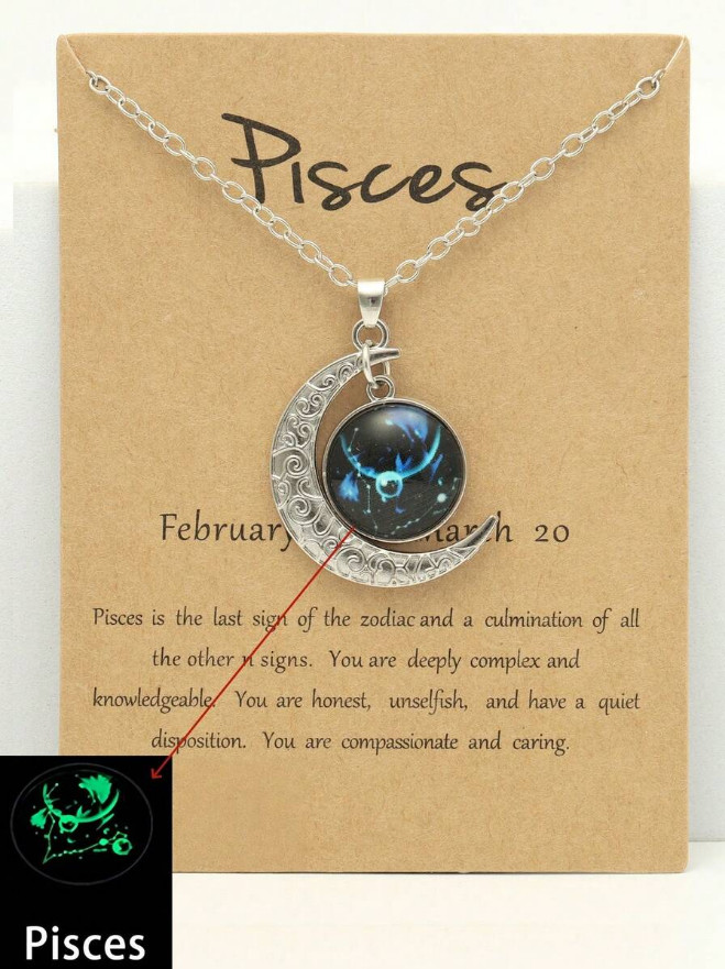 3 Pack Zodiac Constellation Pendant Necklaces – 12 Stars Astrology Jewelry Set