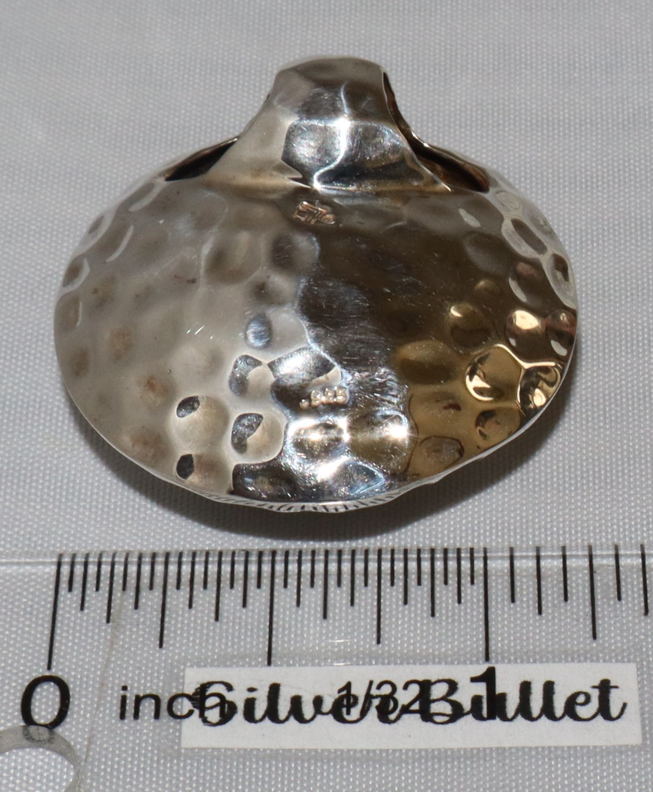 Silpada Sterling Silver Hammered Puffy Sphere Pendant S1643