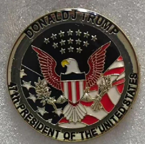 USA DONALD J TRUMP 2028 47TH PRESIDENT EMBLEM GOLD Hat Cap LAPEL Pin