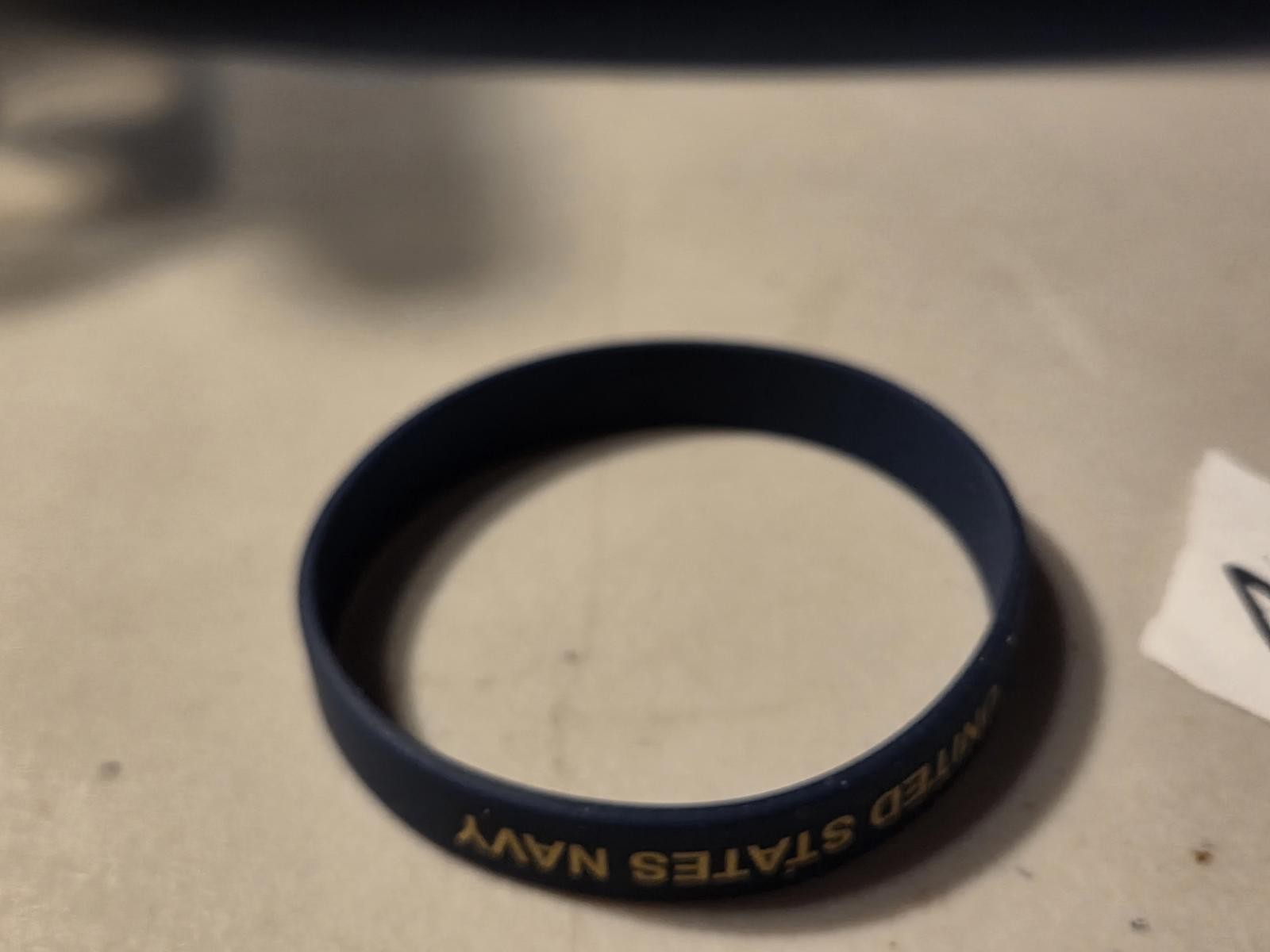 United State Navy Silicone Rubber Bracelet | Universal Size – Navy Blue