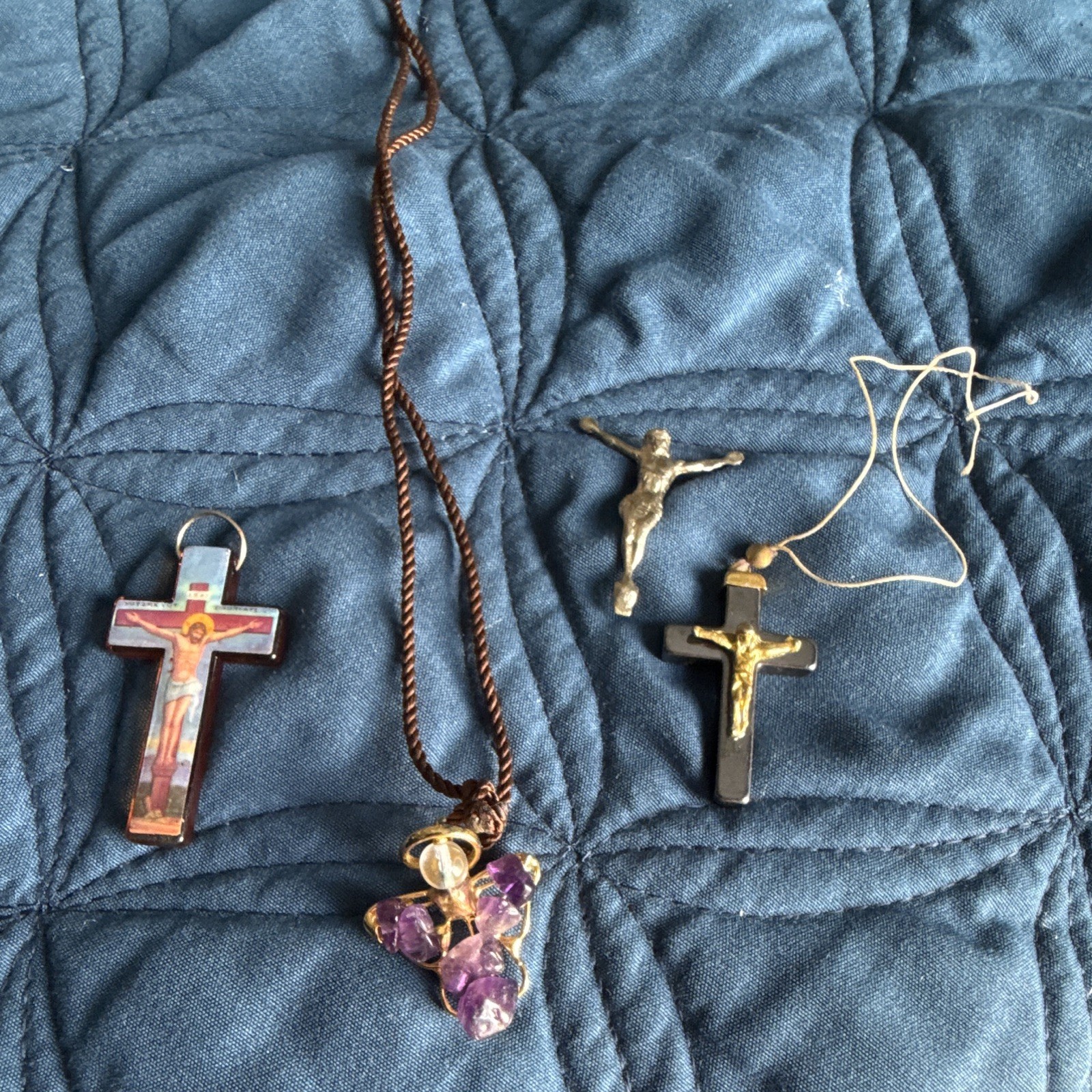 Angel Necklace And Misc Crosses