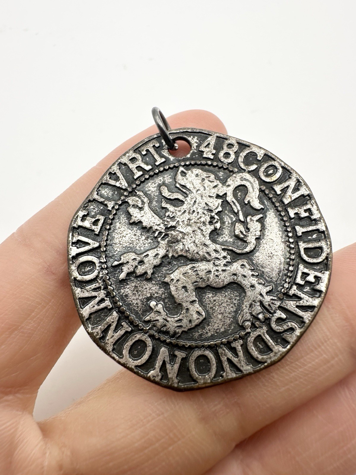 Netherlands Dutch Lion Coin Charm Replica
