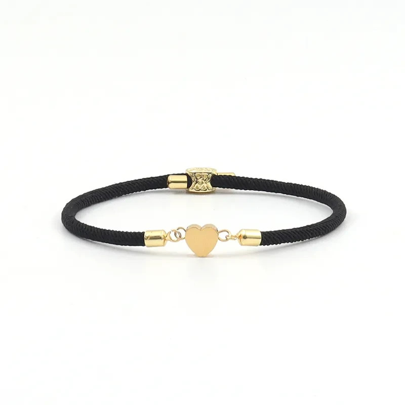 Classic Ladies Fashion Costume Rope Style Bracelet with Heart Design