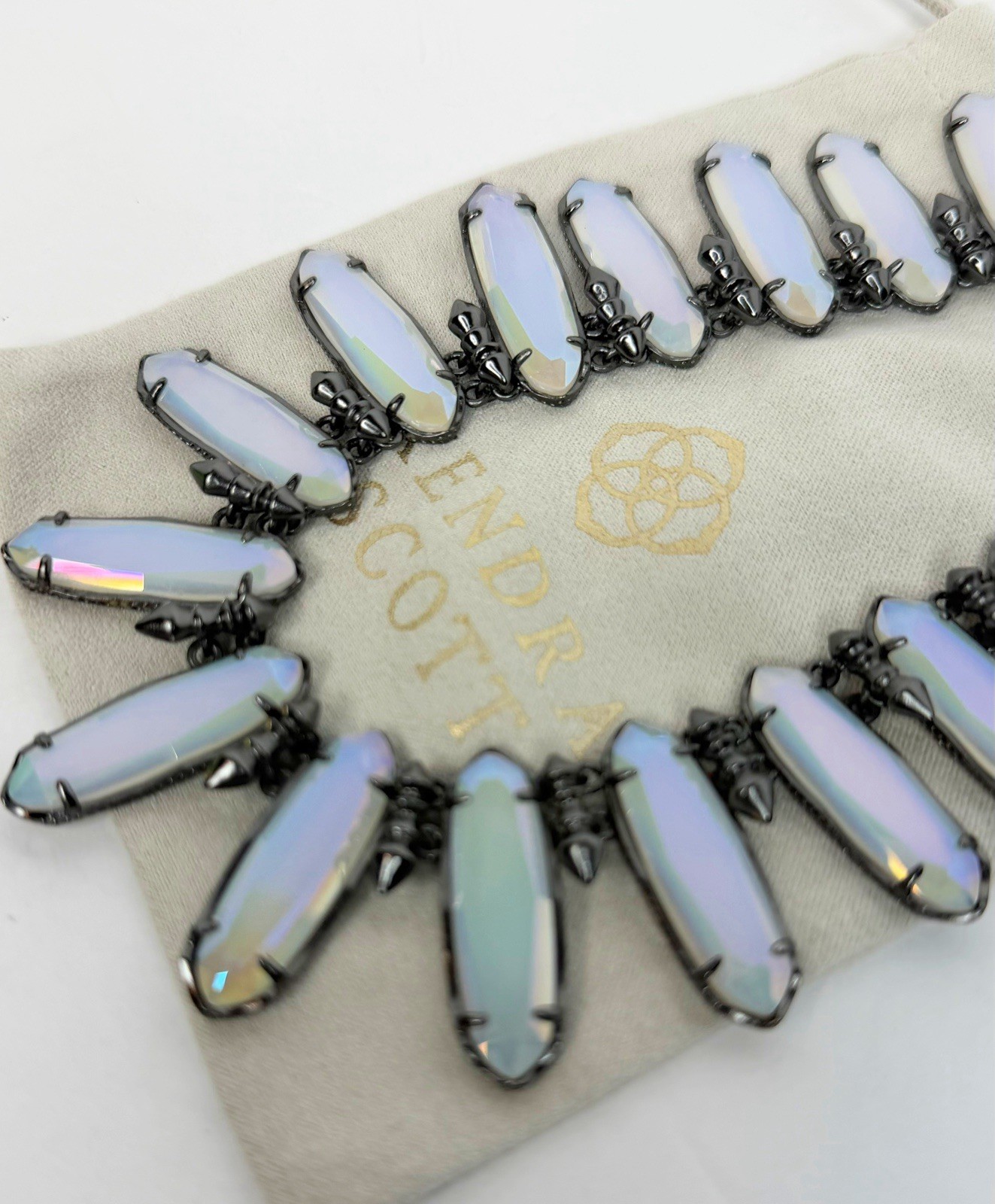 Kendra Scott Gabriella Iridescent Opalite Necklace Retired