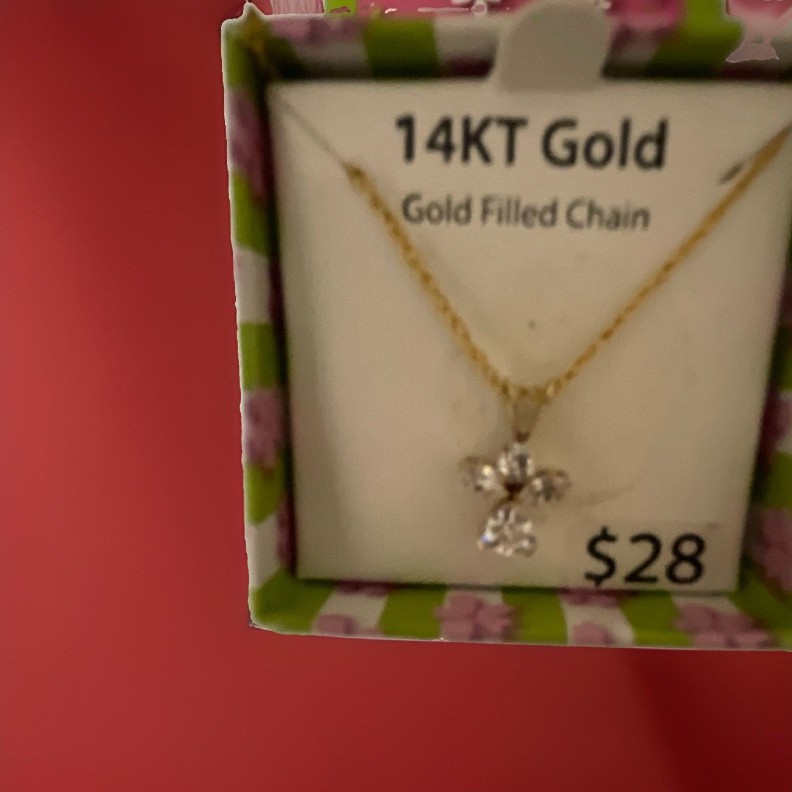 Guardian Angel 14K Gold-Plated Necklace Pendant with Children On Bridge Chain