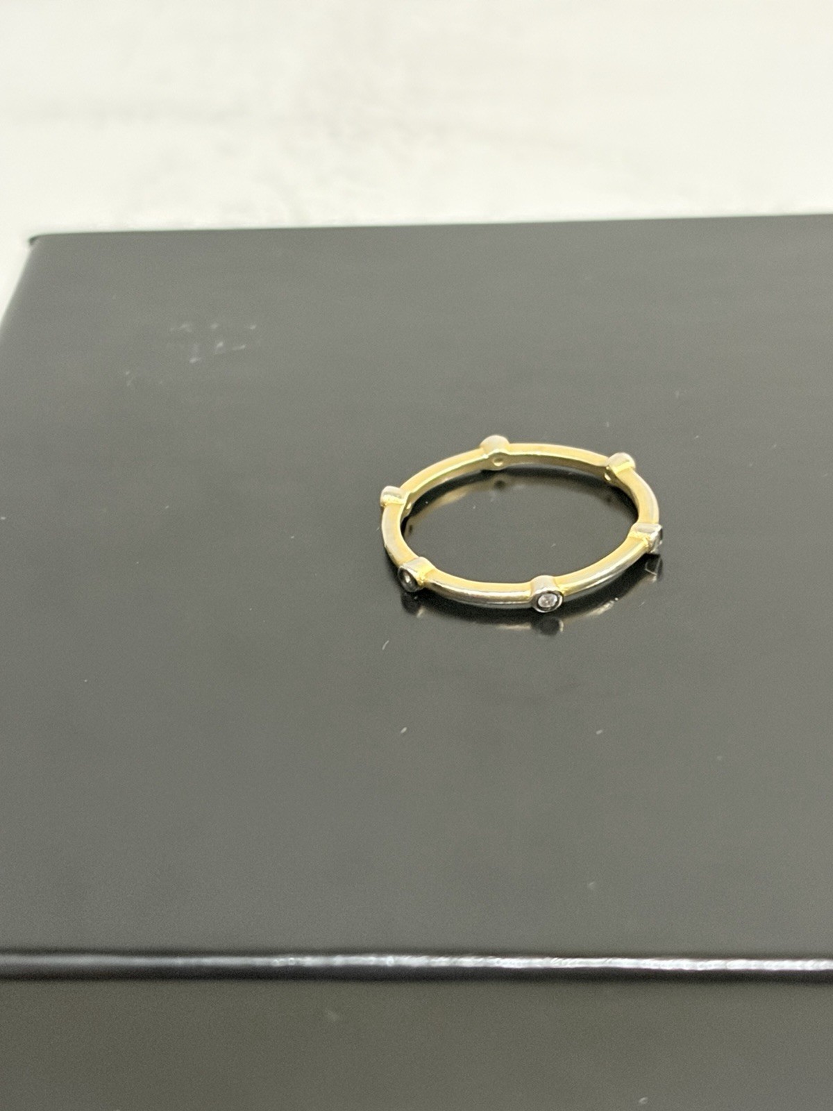 Freida Rothman Two Stacking Rings Sz 6 Sterling Silver 925
