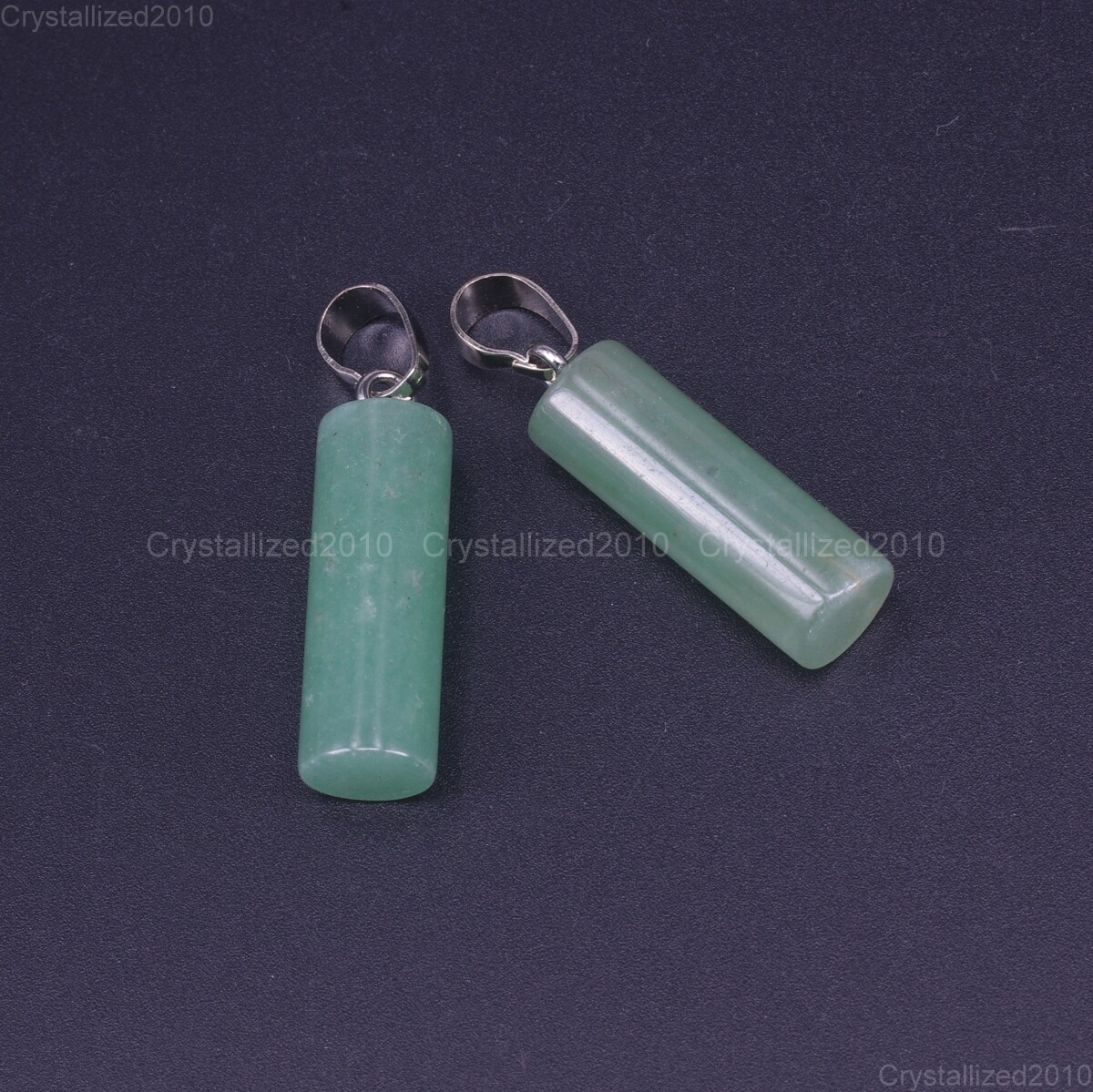 Natural Gemstones Cylinder Mixed Stone Reiki Chakra Healing Beads Pendant 8x23mm