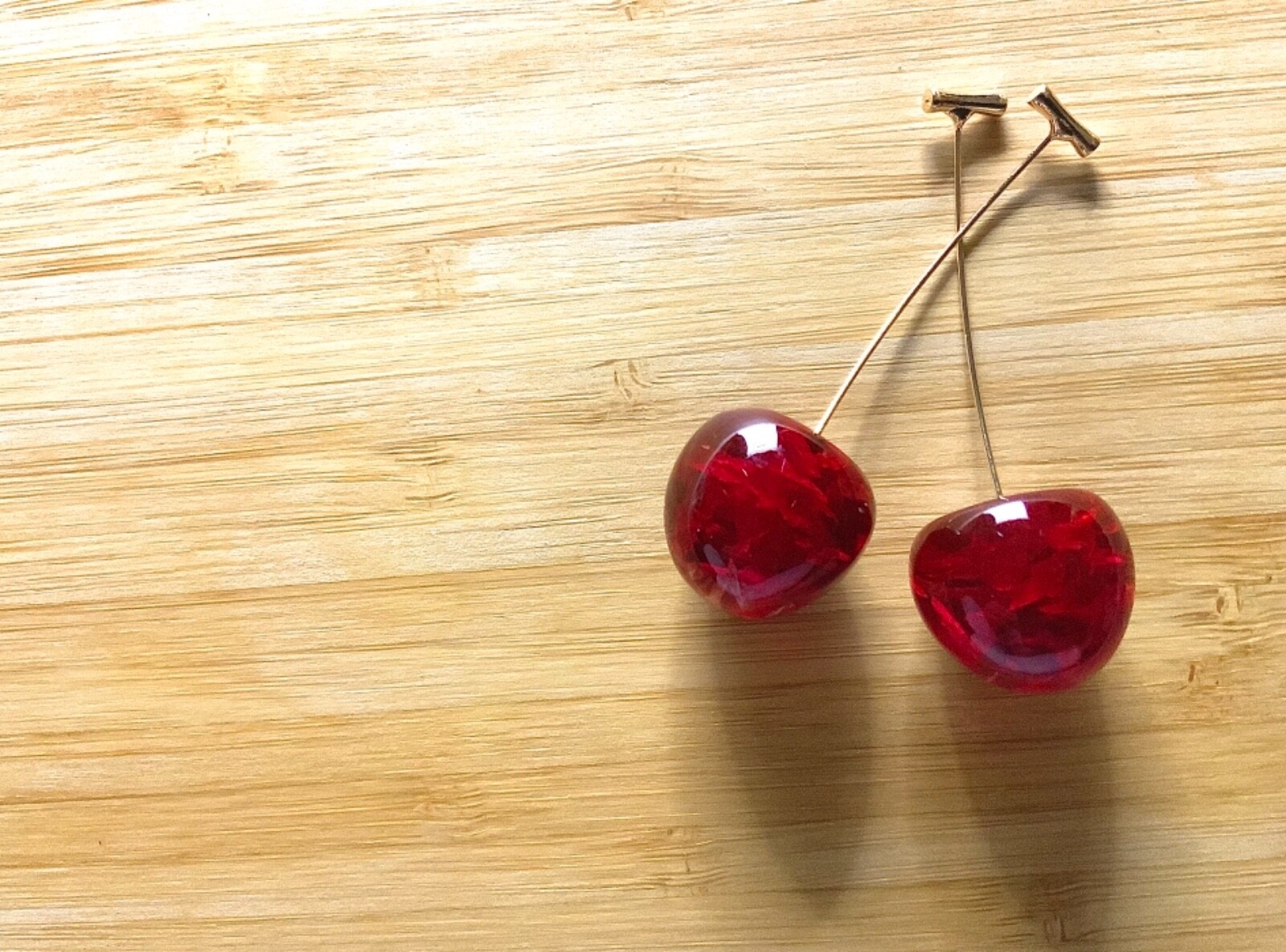 Flower Petal Cherry Earring / Light Pink / Maroon / Everyday, casual wear