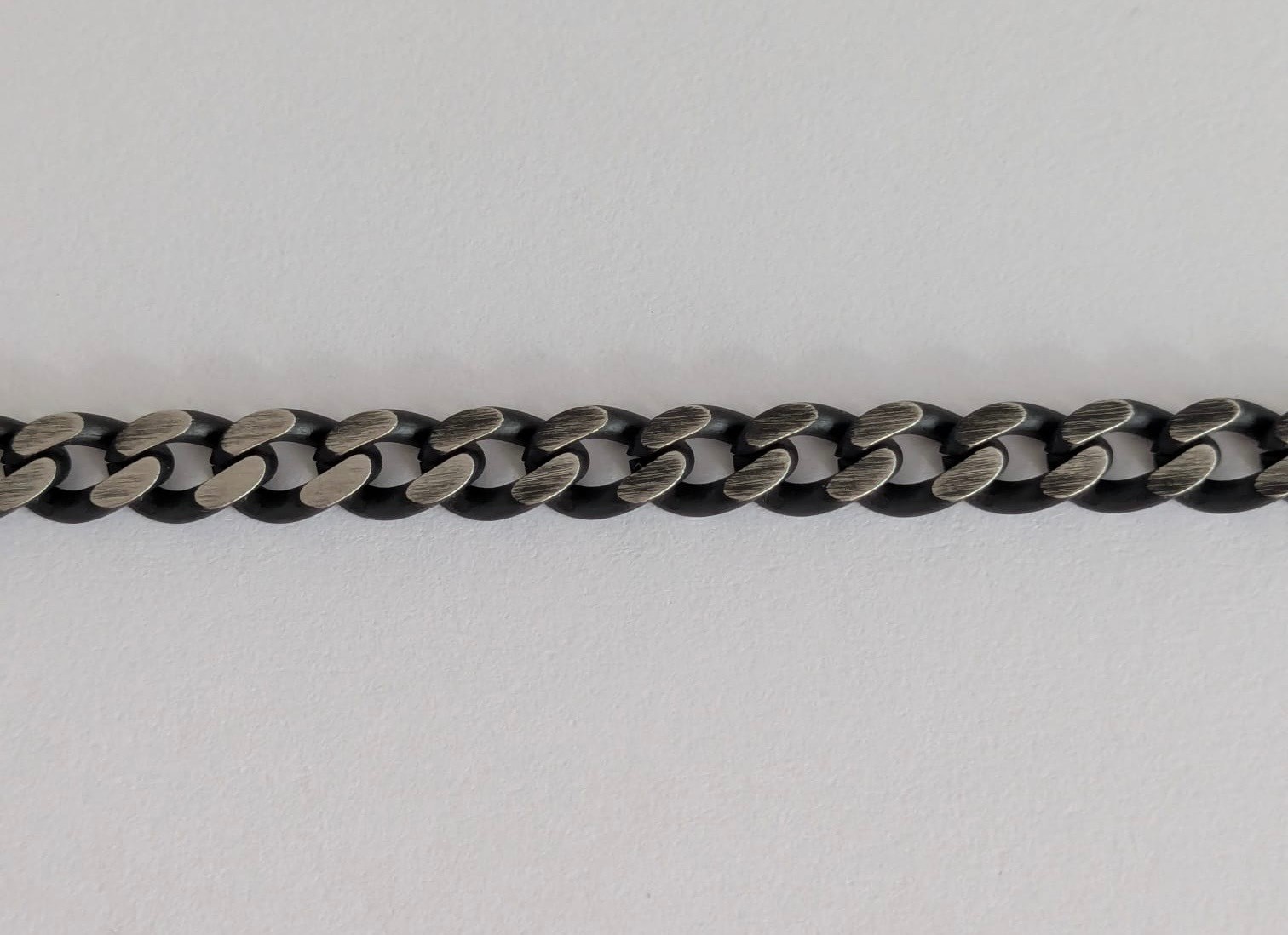 Kidult Philosophy Men’s Bracelet BOSS Groumette Chain Black Satin Steel 731799