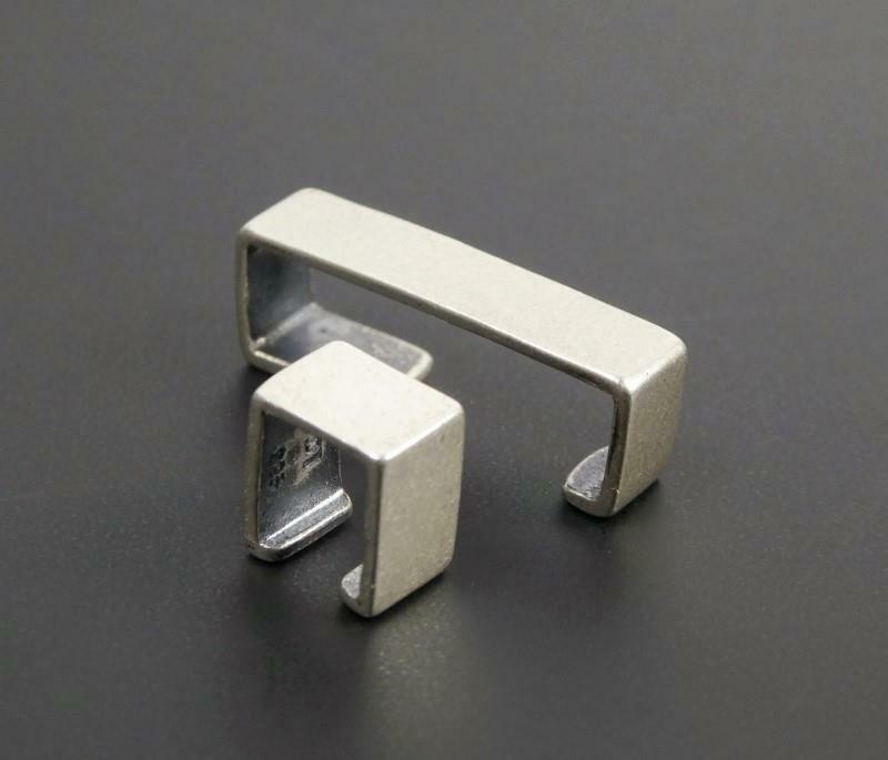 Asymmetrical Rectangle Sterling Silver Earring Ear Cuff Non Piercing Unique Cool