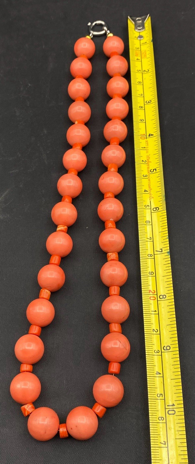 beautiful natural coral beads necklace Soft Salmon Tones