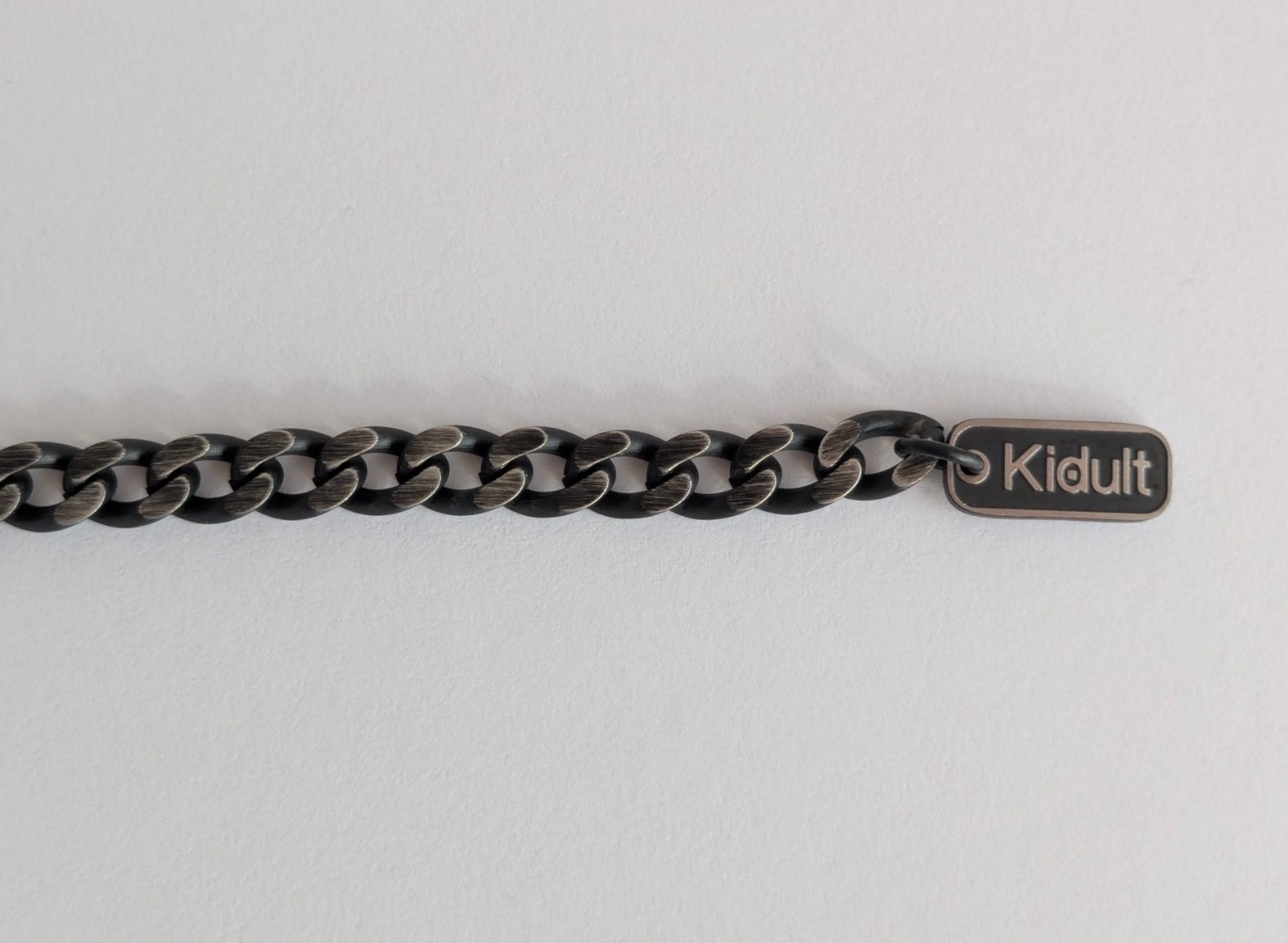 Kidult Philosophy Men’s Bracelet BOSS Groumette Chain Black Satin Steel 731799