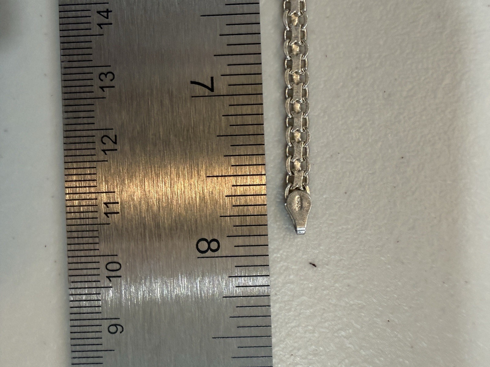 Glo Bismark Chain Bracelet 7.5in Round Lobster Clasp 5grams Made in Italy