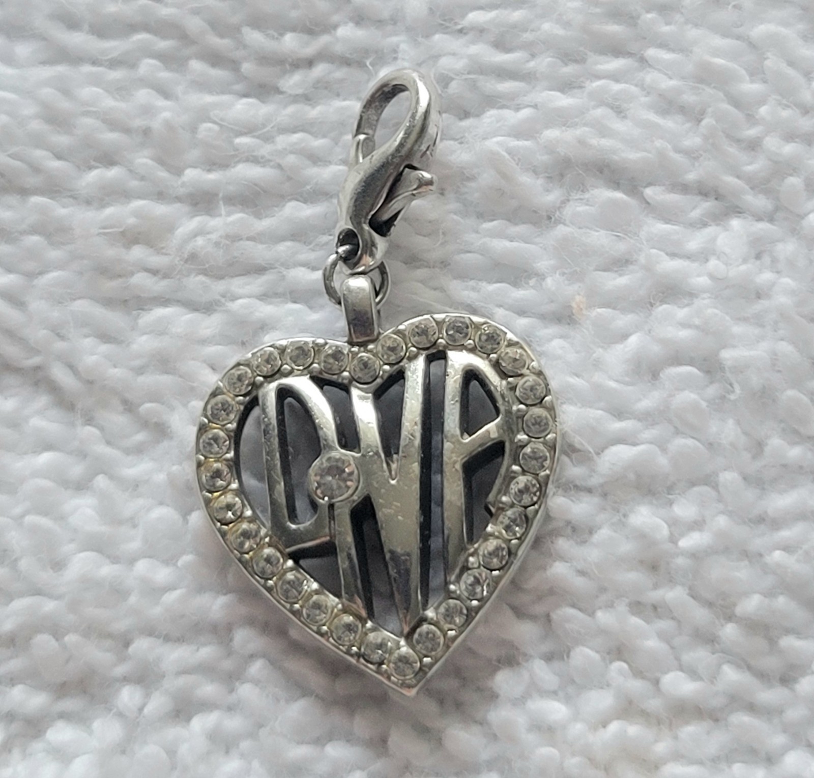 Brighton Diva Heart Snap/Clip Dangle Charm NWOT Retired