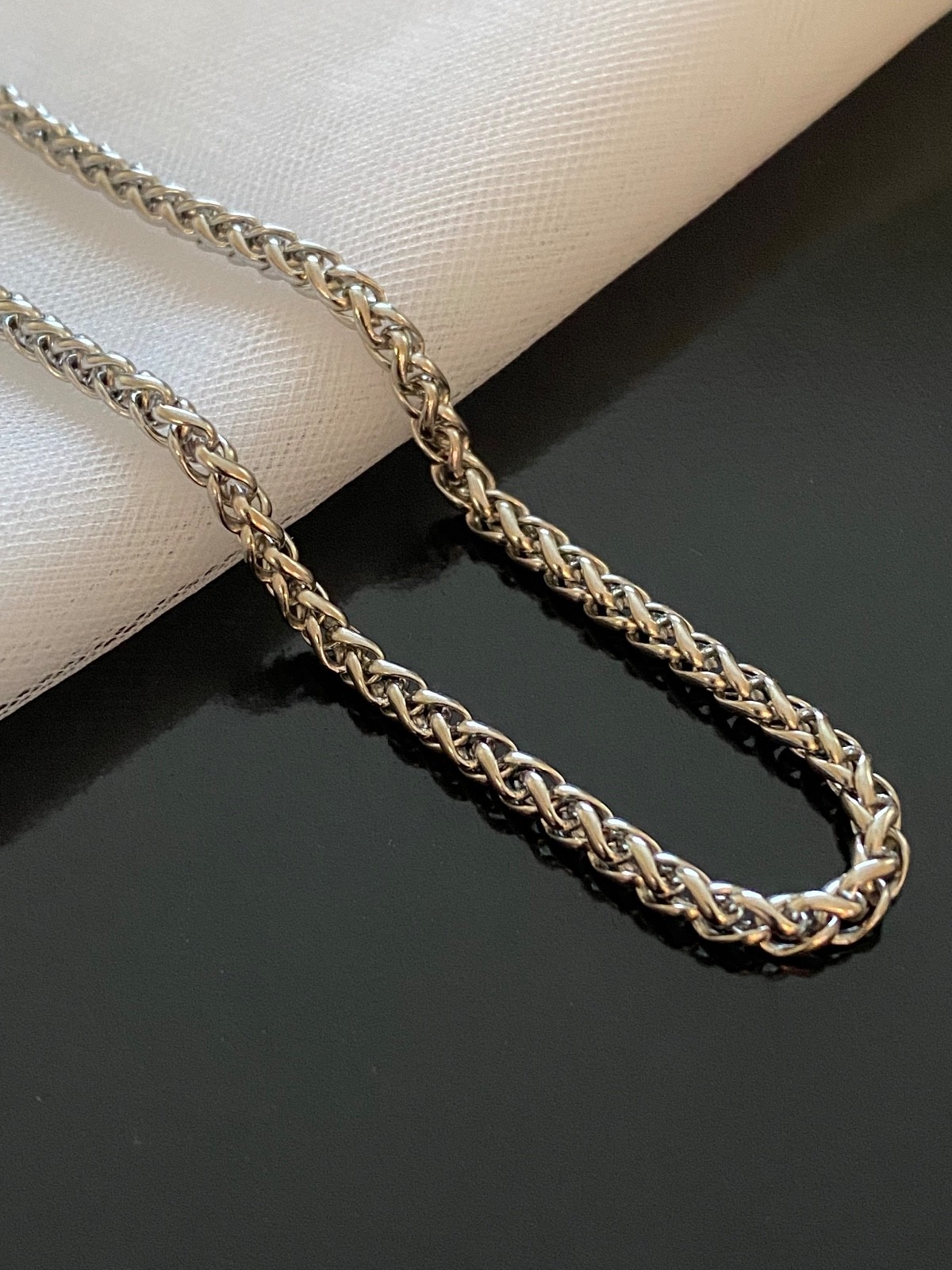 Stainless Steel Wheat Chain Necklace