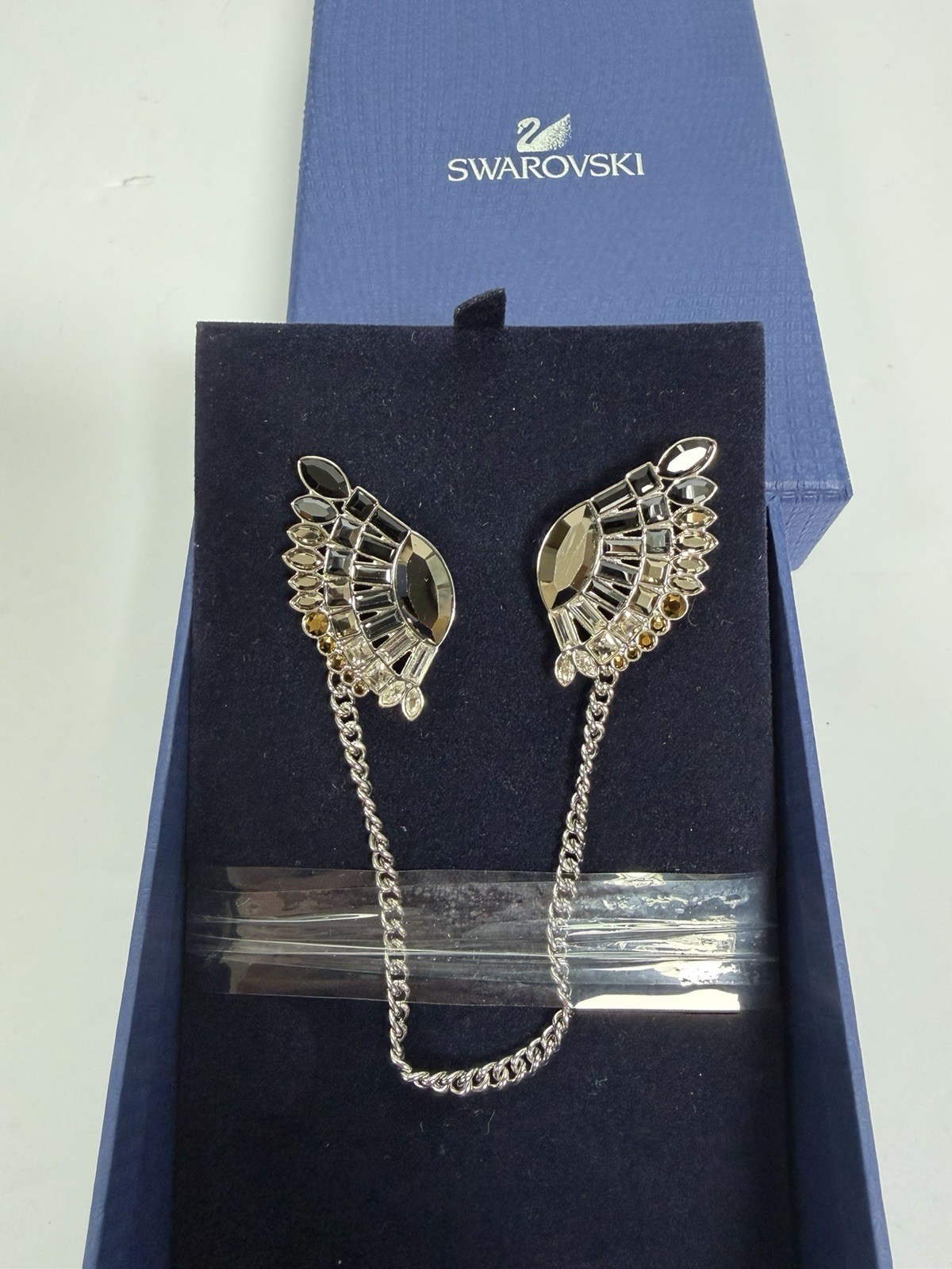 Swarovski Shirt Pins Crystal Shirt Wedding Suit Accessory Brooch Lapel Pin