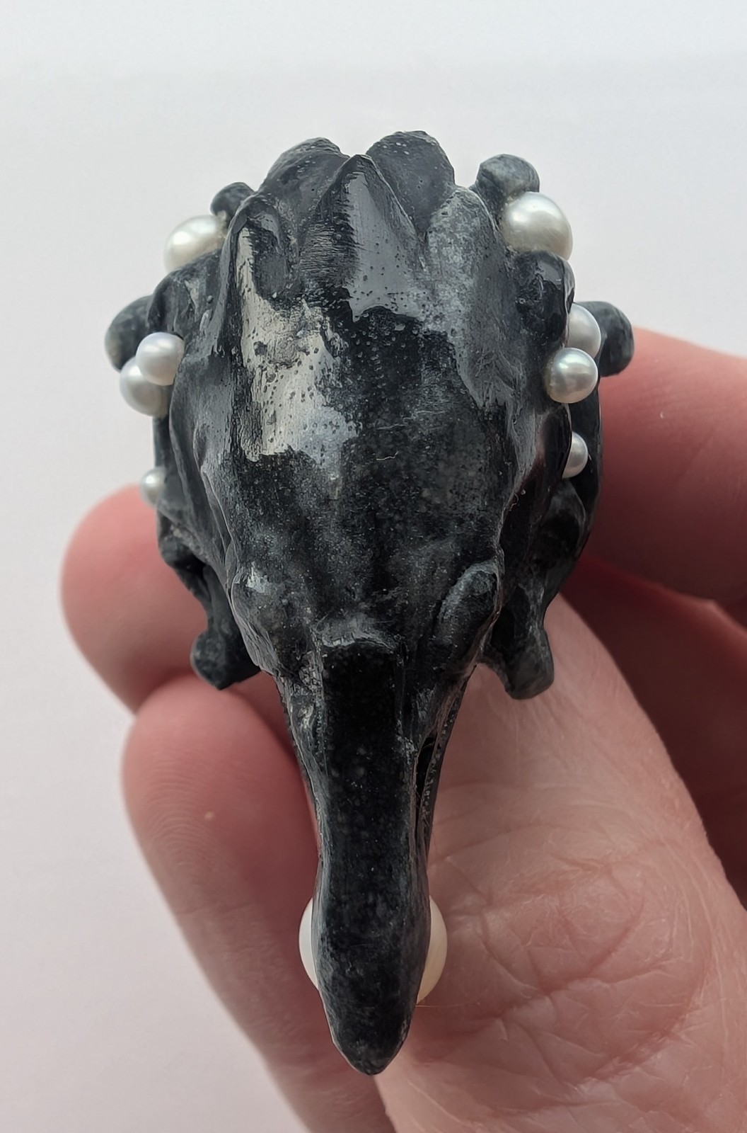 Macabre Gadgets – Raven Ring – Coral – US 6 | UK L ½ | J 11 | 16.5 mm