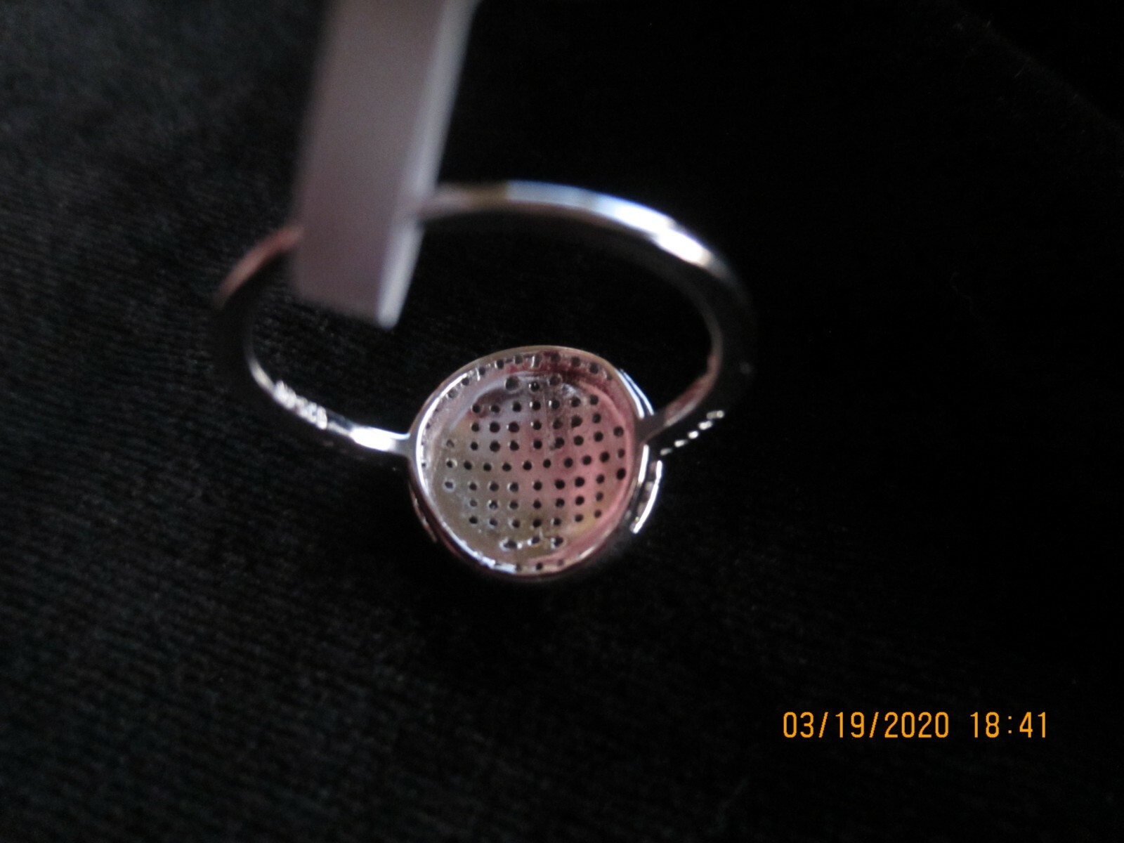 0.96 CTW BELLA LUCE (R) MULTI COLOR RHODIUM PLATED STERLING RING ~ SIZE 10