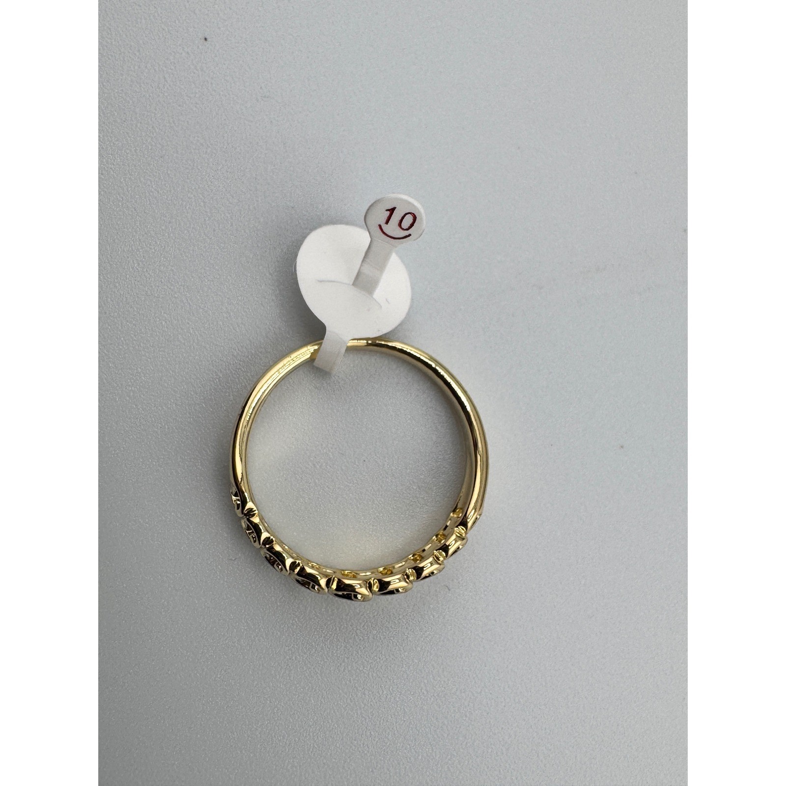 Gold Plated Band interlocking Size 10
