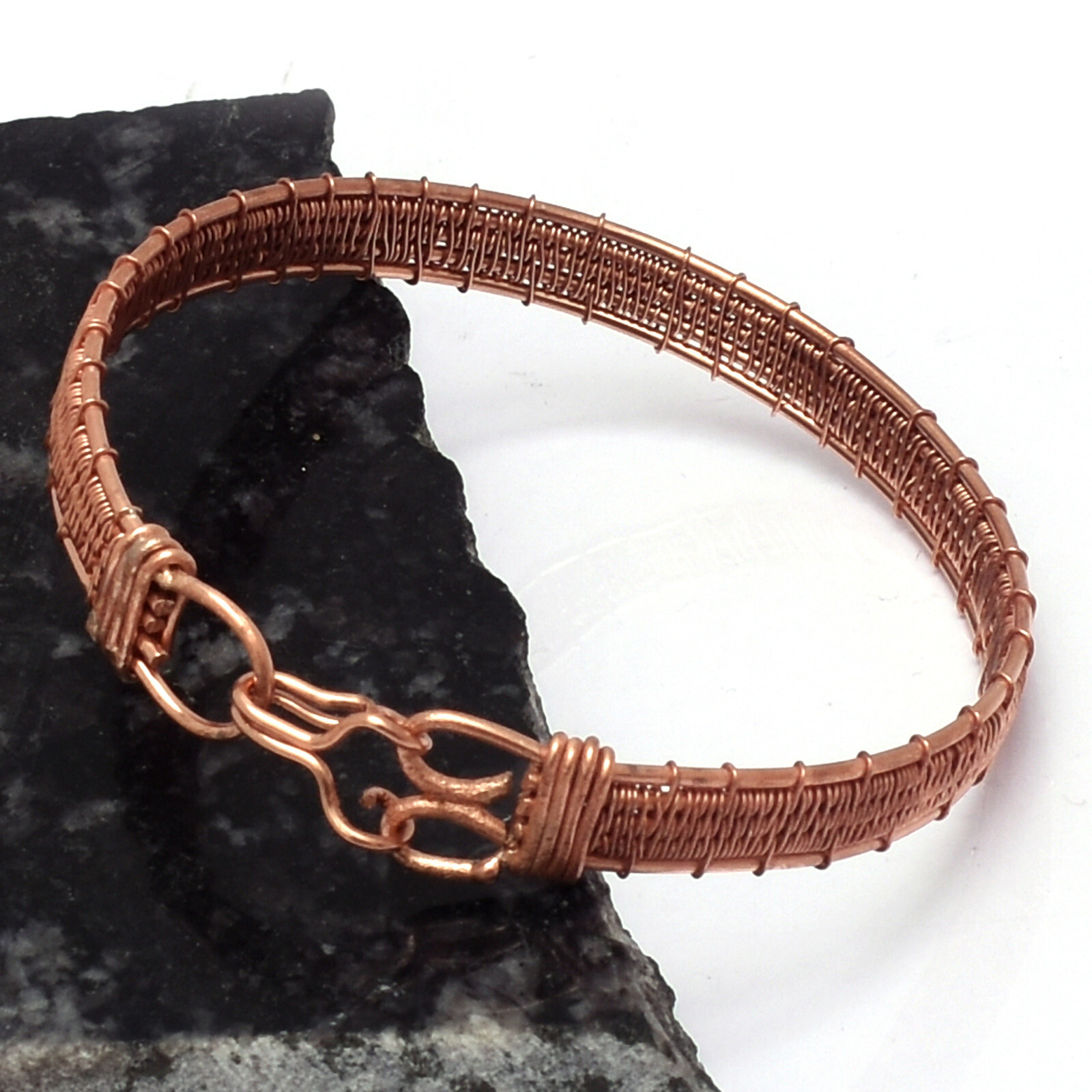 Pure Copper Wire Wrapped Designer Handmade Jewelry Bracelet Adjustable For Her