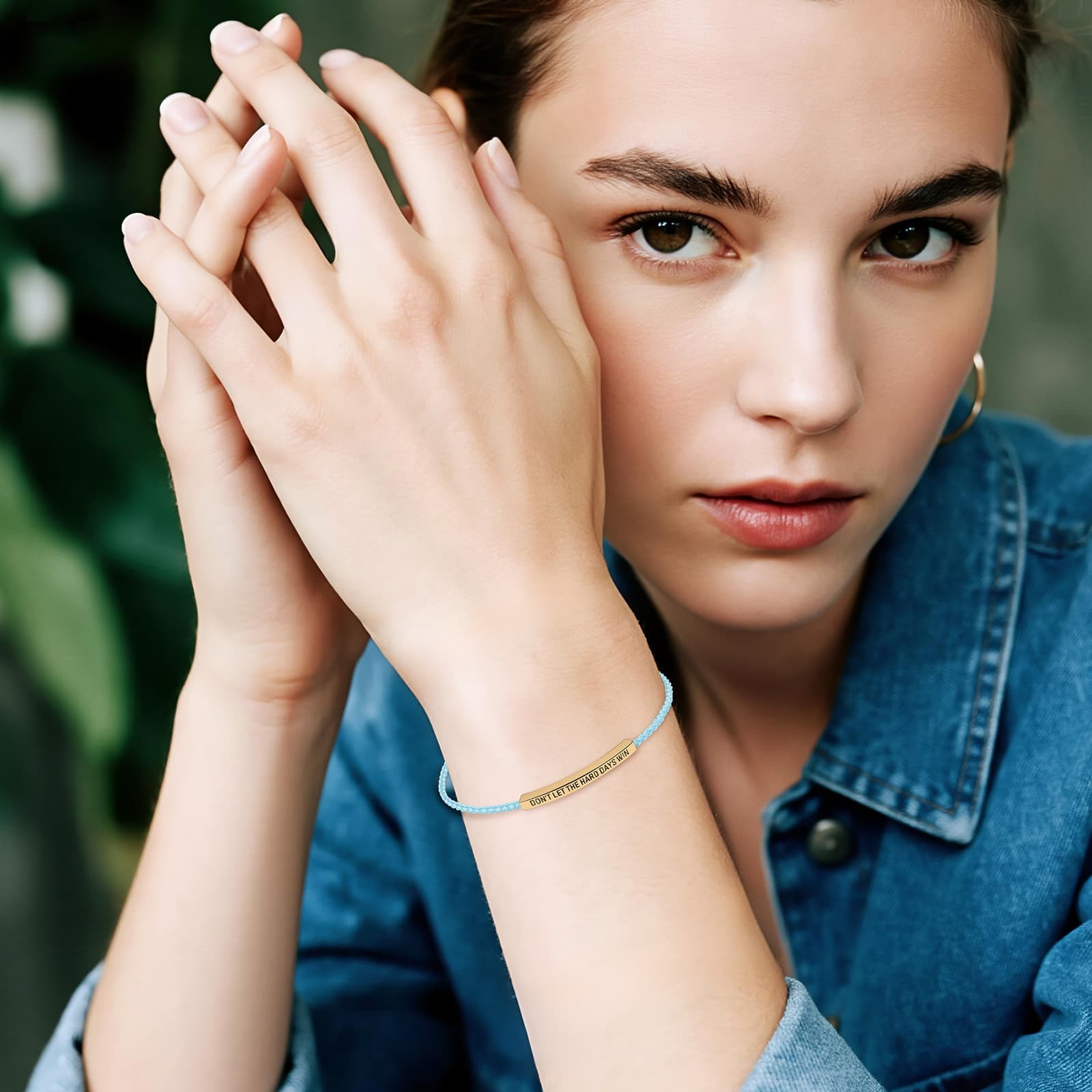 Don’t Let The Hard Days Win Saying Braided Wrap Bracelet For Son Daughter Gift