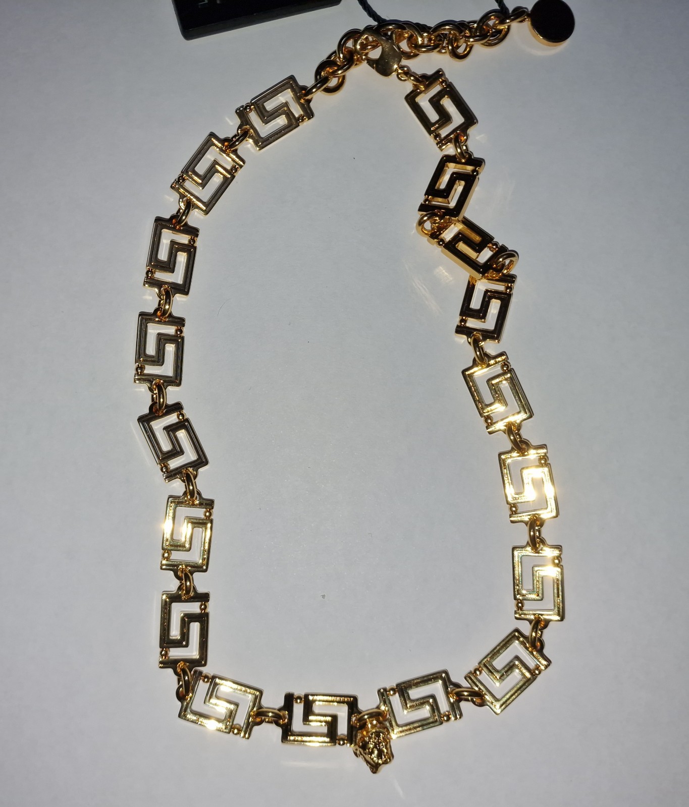Versace Gold Greca Link Chain Necklace (Length: 51cm) RRP: £550