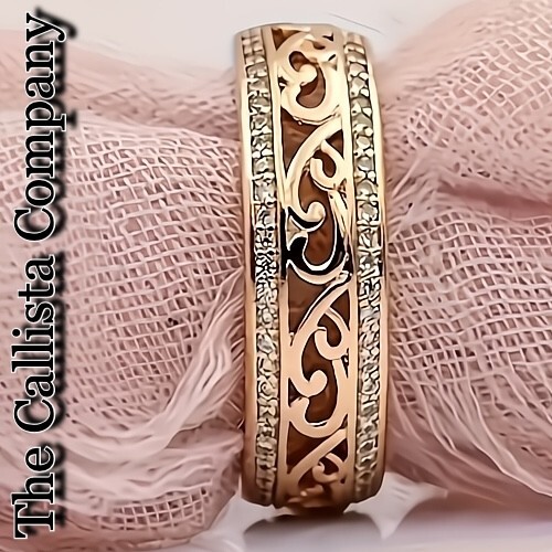 30K+ Sold LAB-CREATED RD CUT CLEAR 3A+ CZ ELEGANT GOLD ETERNITY BAND SZ 6-8