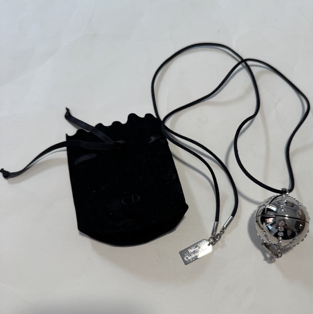 Vintage Christian Dior Diorlight Lip Gloss Pendant Necklace New Without Box